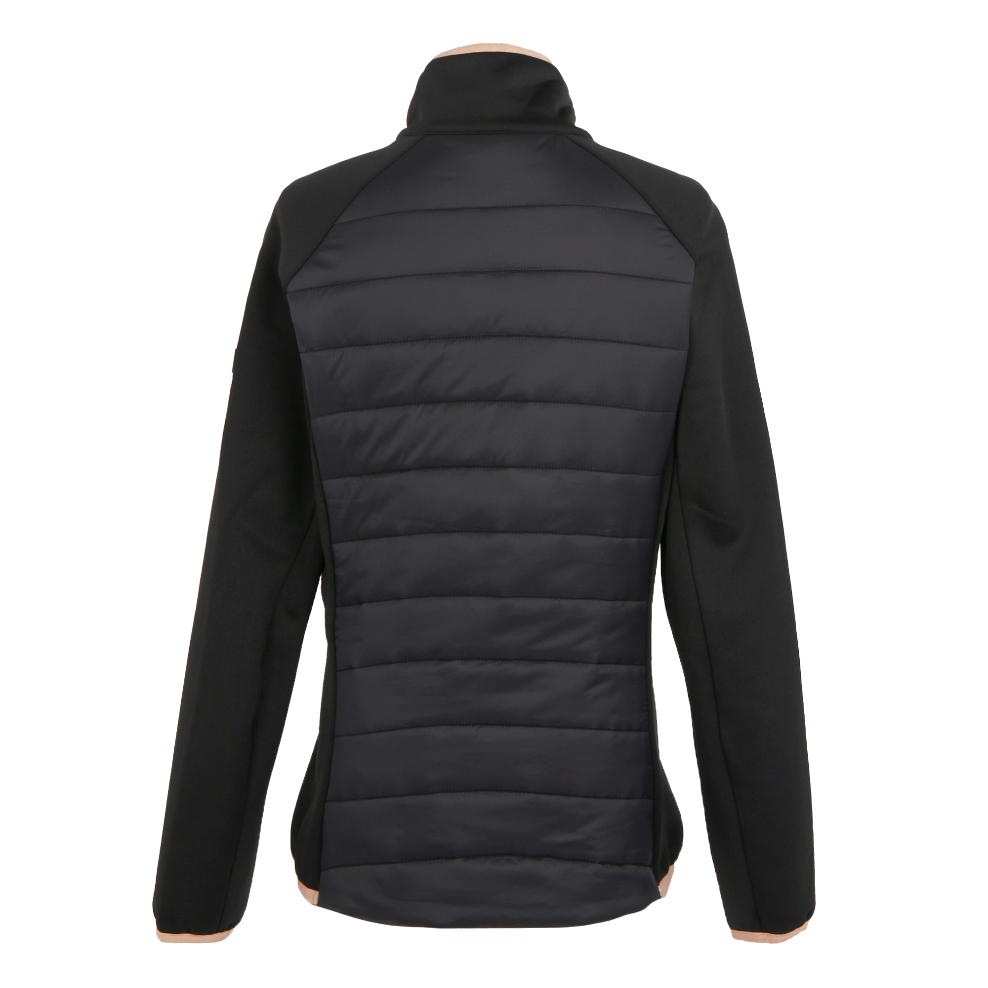 Women's Clumber V Hybrid Jacket | Black Warm Taupe
