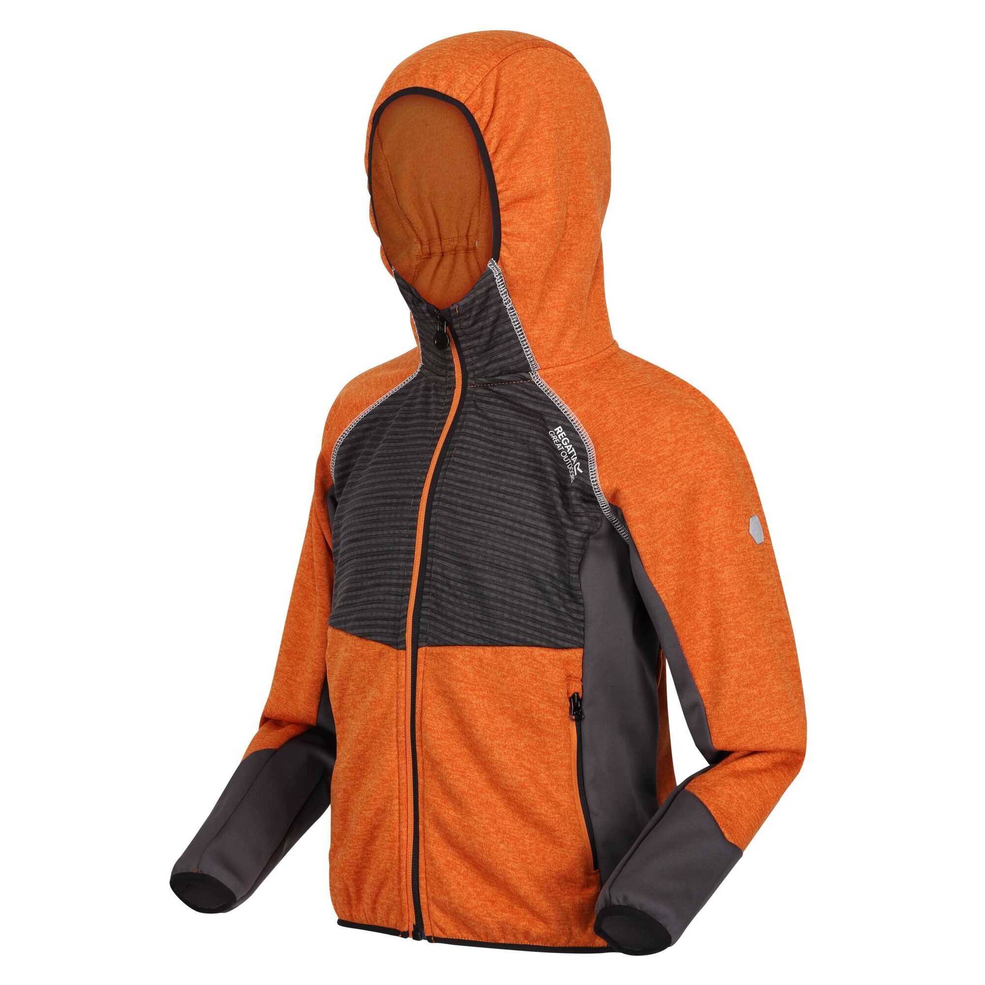 Kids' Prenton Lightweight Fleece | Autumn Maple Dark Grey Black
