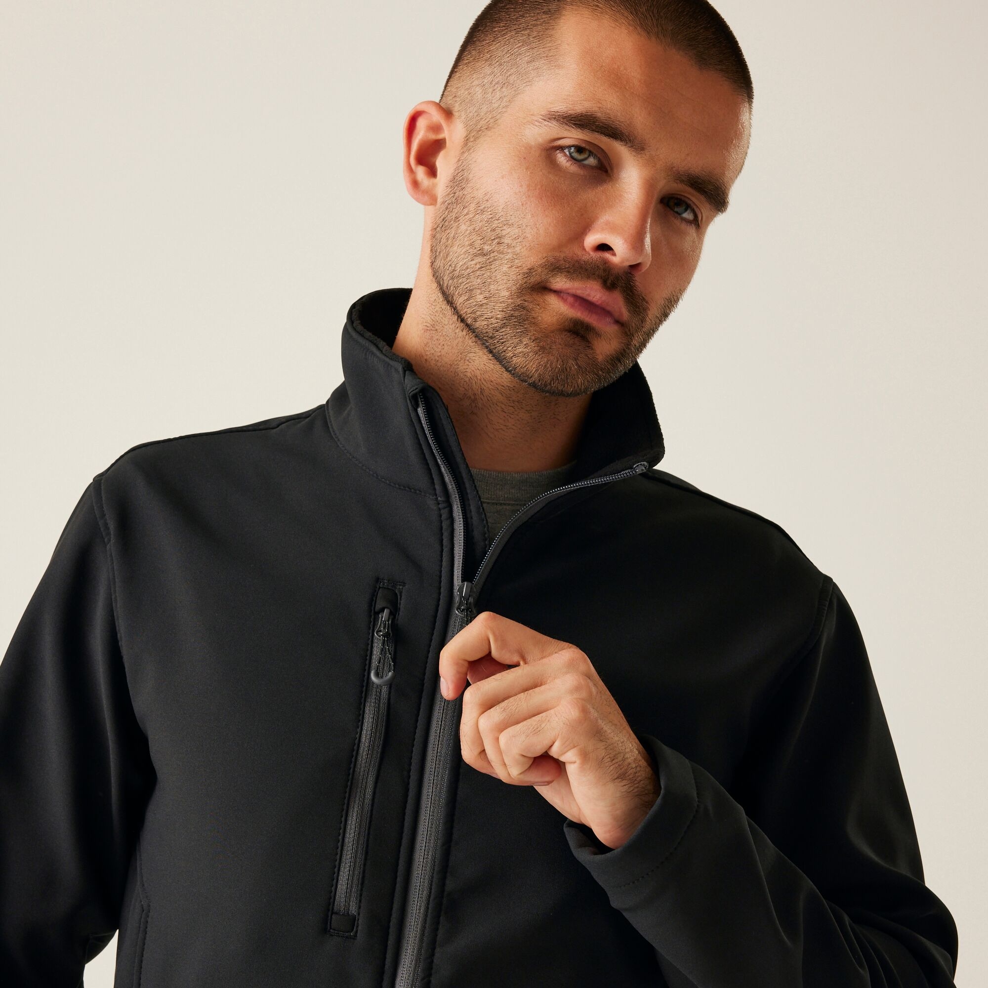 Men's Honestly Made Recycled Softshell Jacket | Black