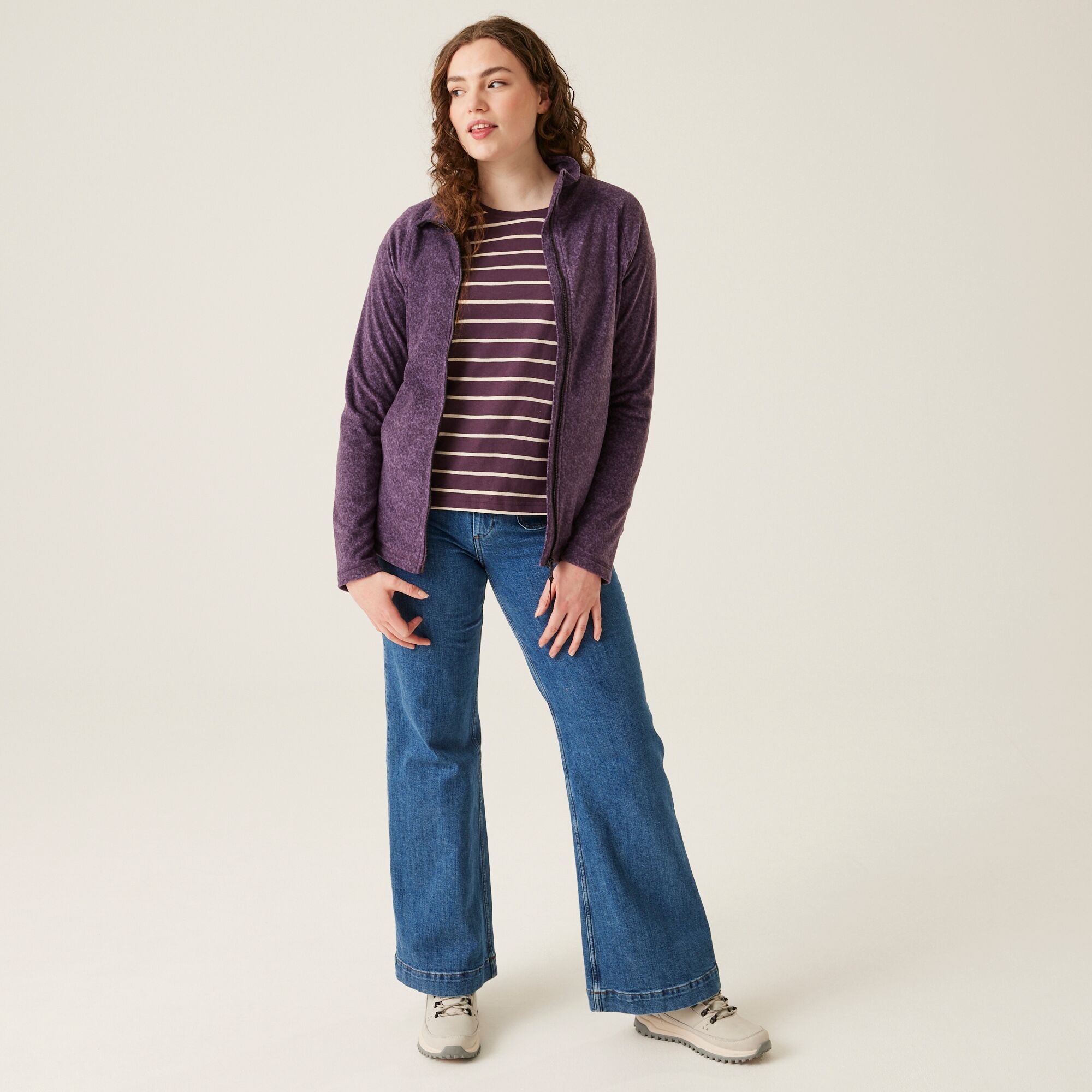 Women's Mayse Full Zip Fleece | Deep Plum