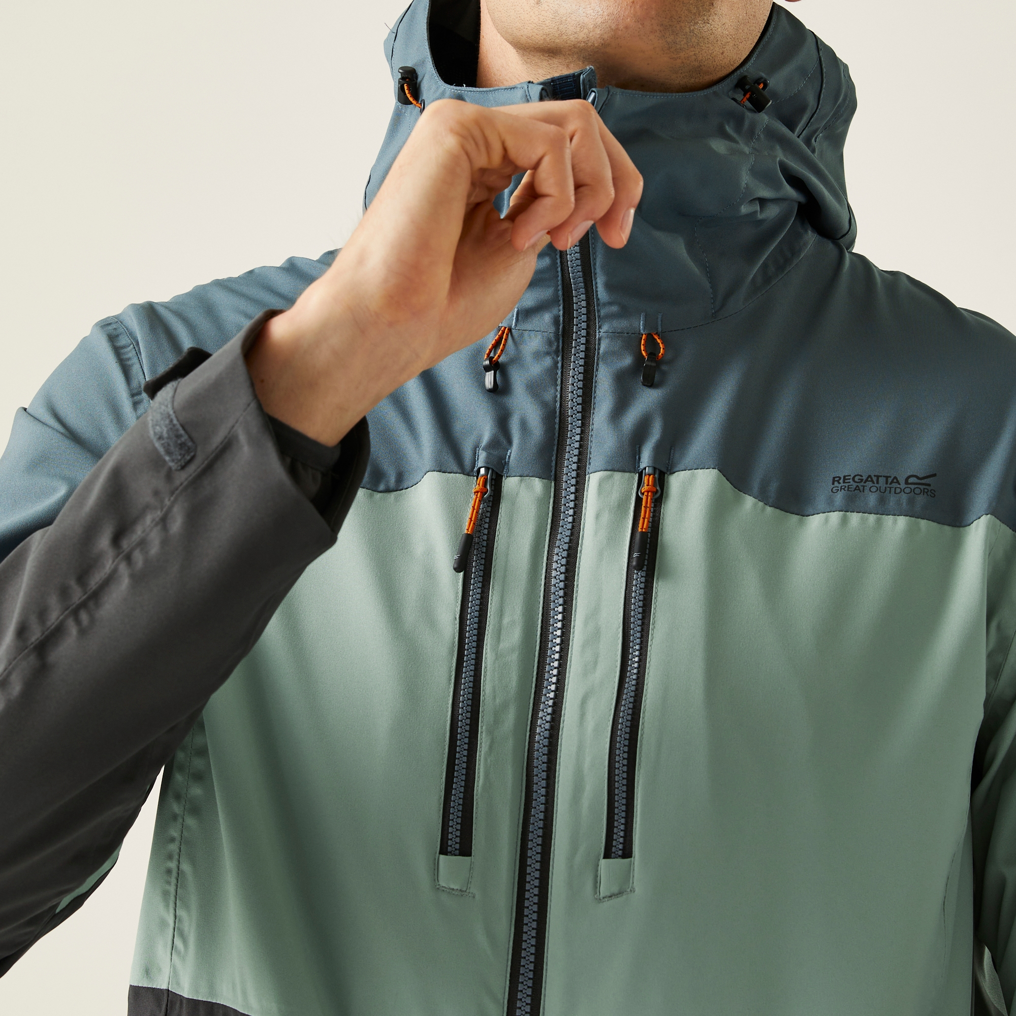 Men's Maland II Waterproof Jacket | Glacier Stormy Weather Ash