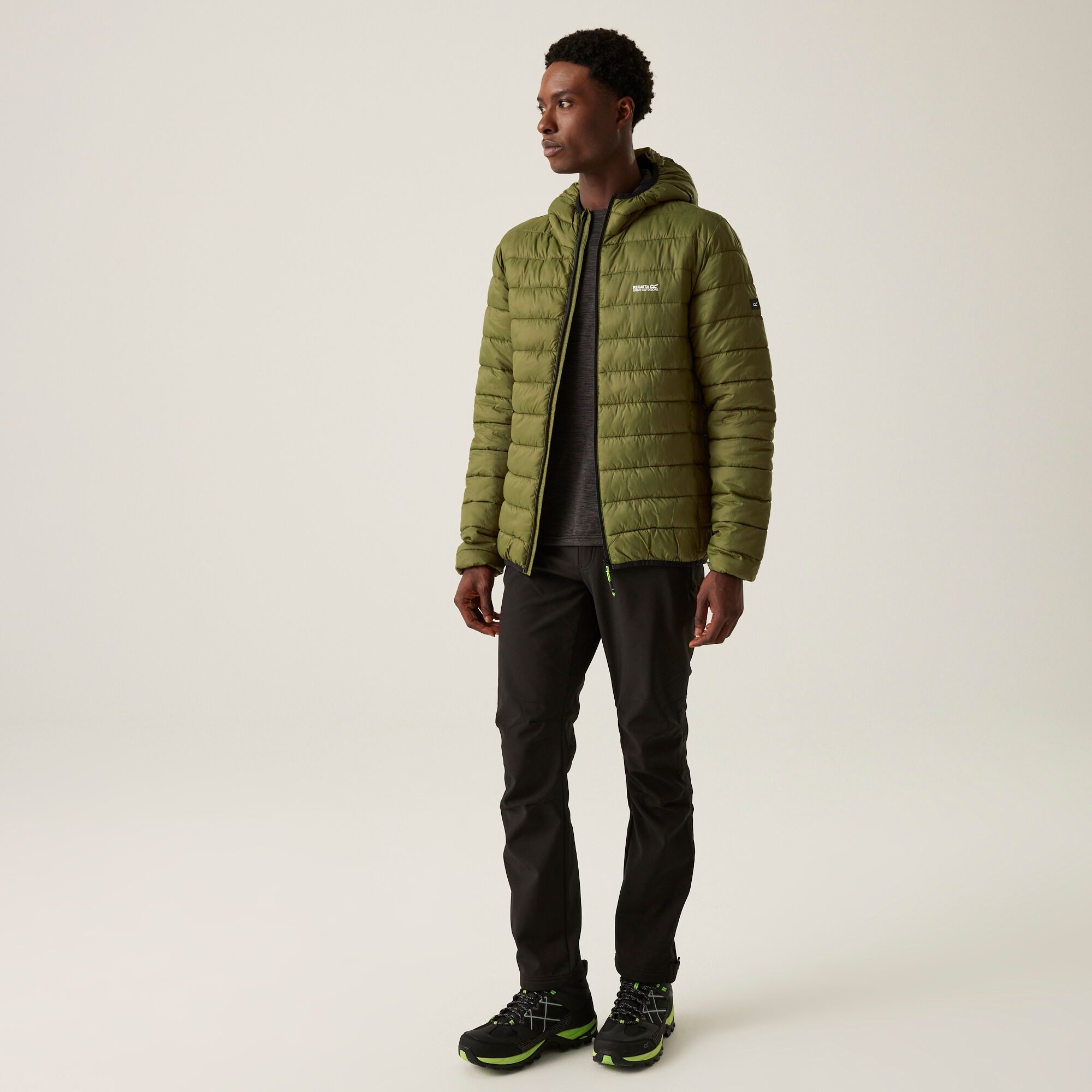 Men's Hooded Marizion Padded Jacket | Nephrite Green Black