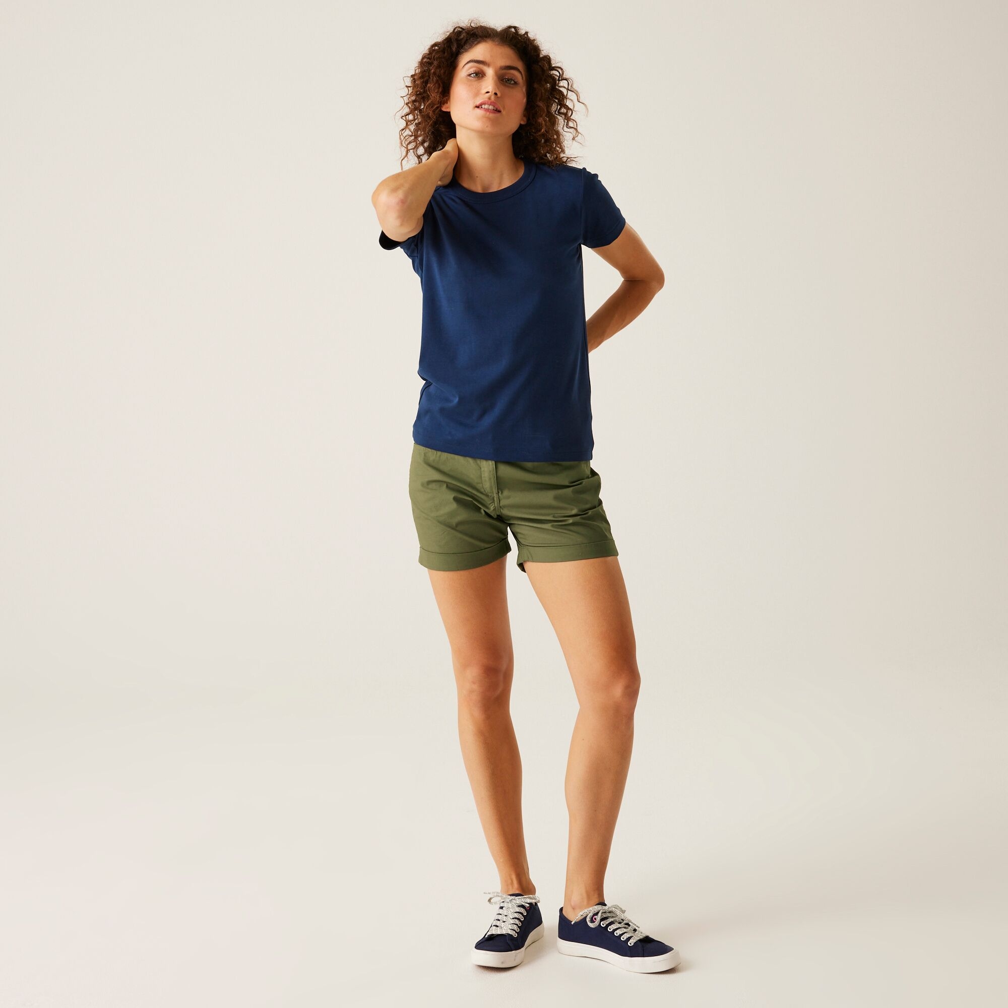Women's Pemma Casual Chino Shorts | Four Leaf Clover