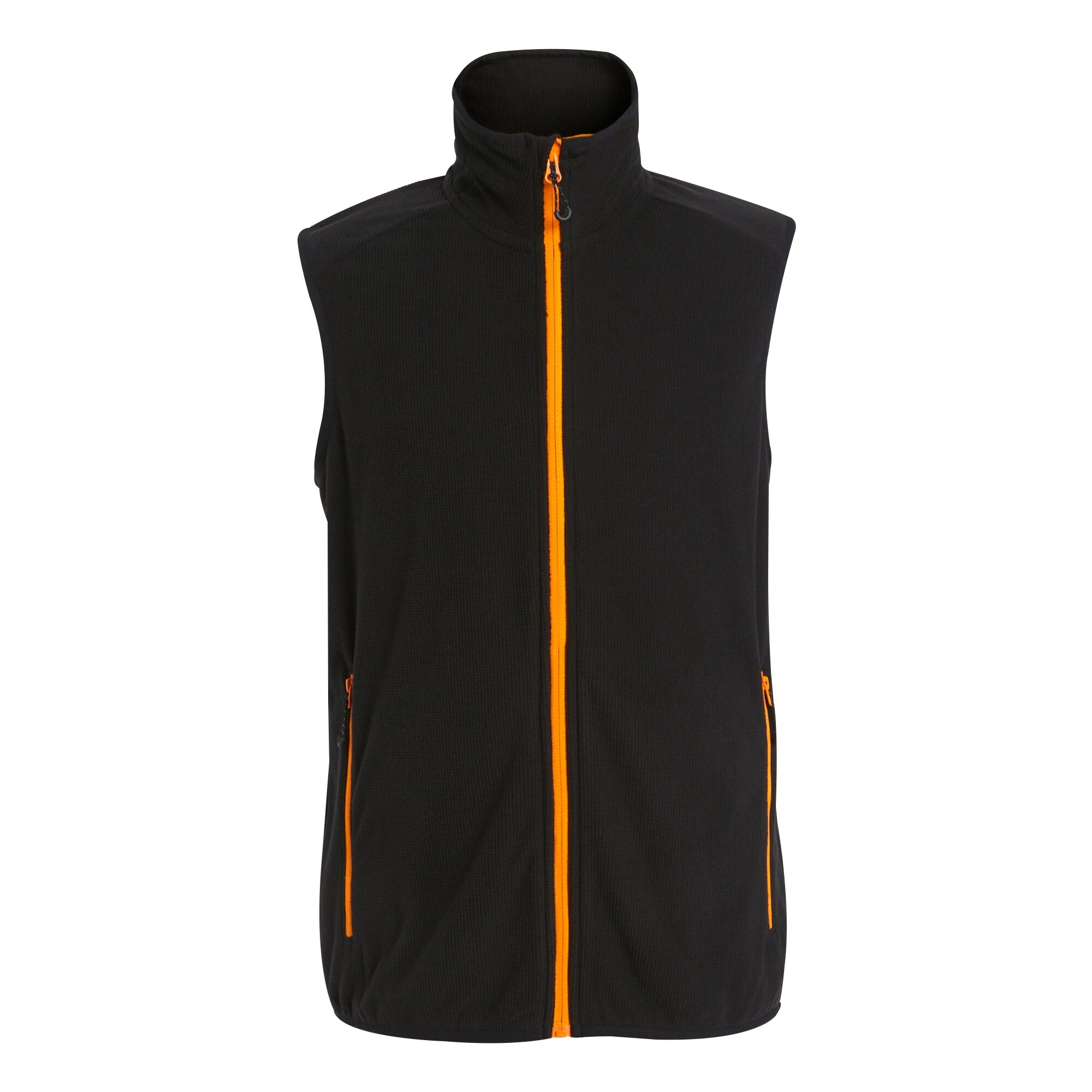 Men's Navigate Fleece Bodywarmer | Black Orange Pop