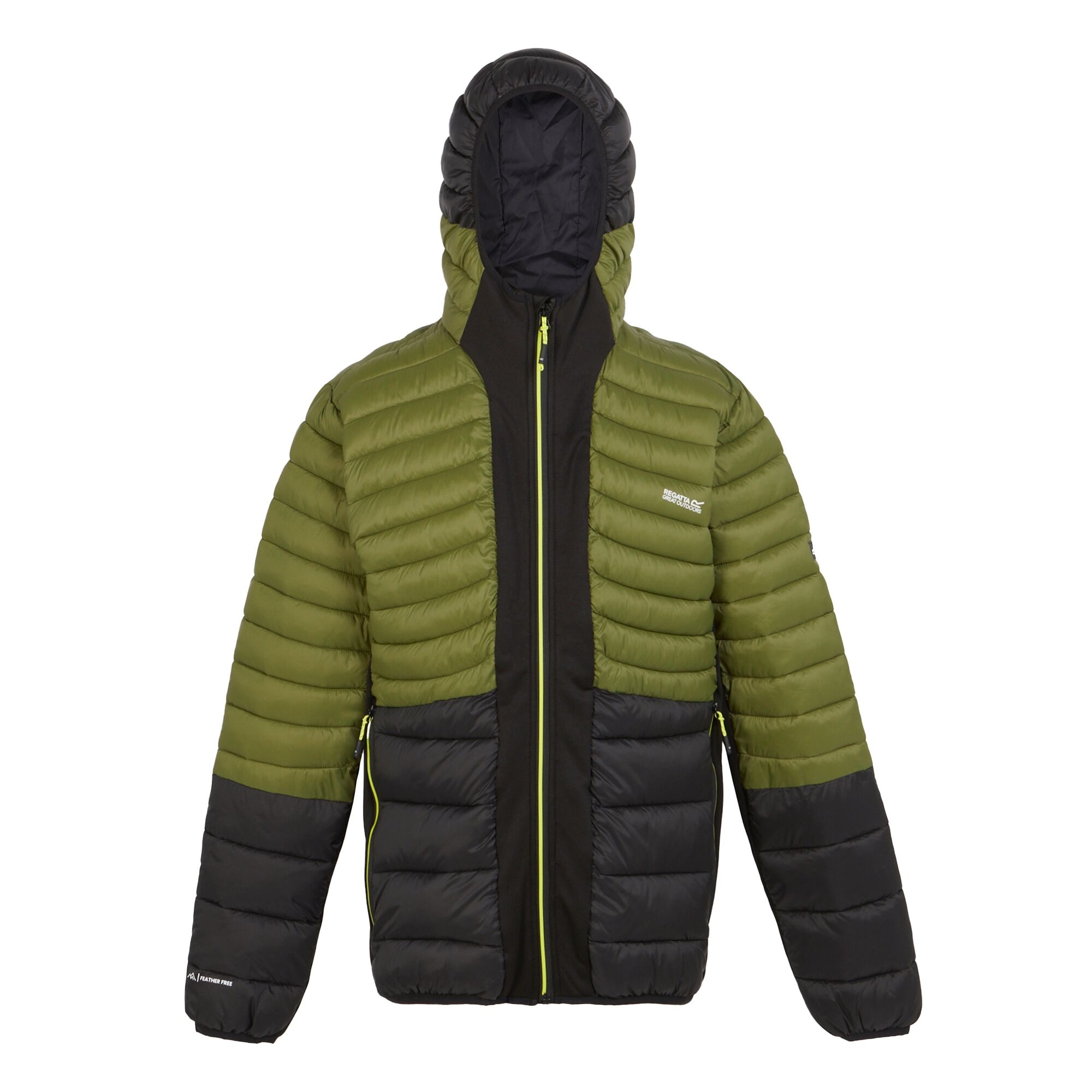 Men's Leedre Hybrid Hooded Jacket | Nephrite Green Black