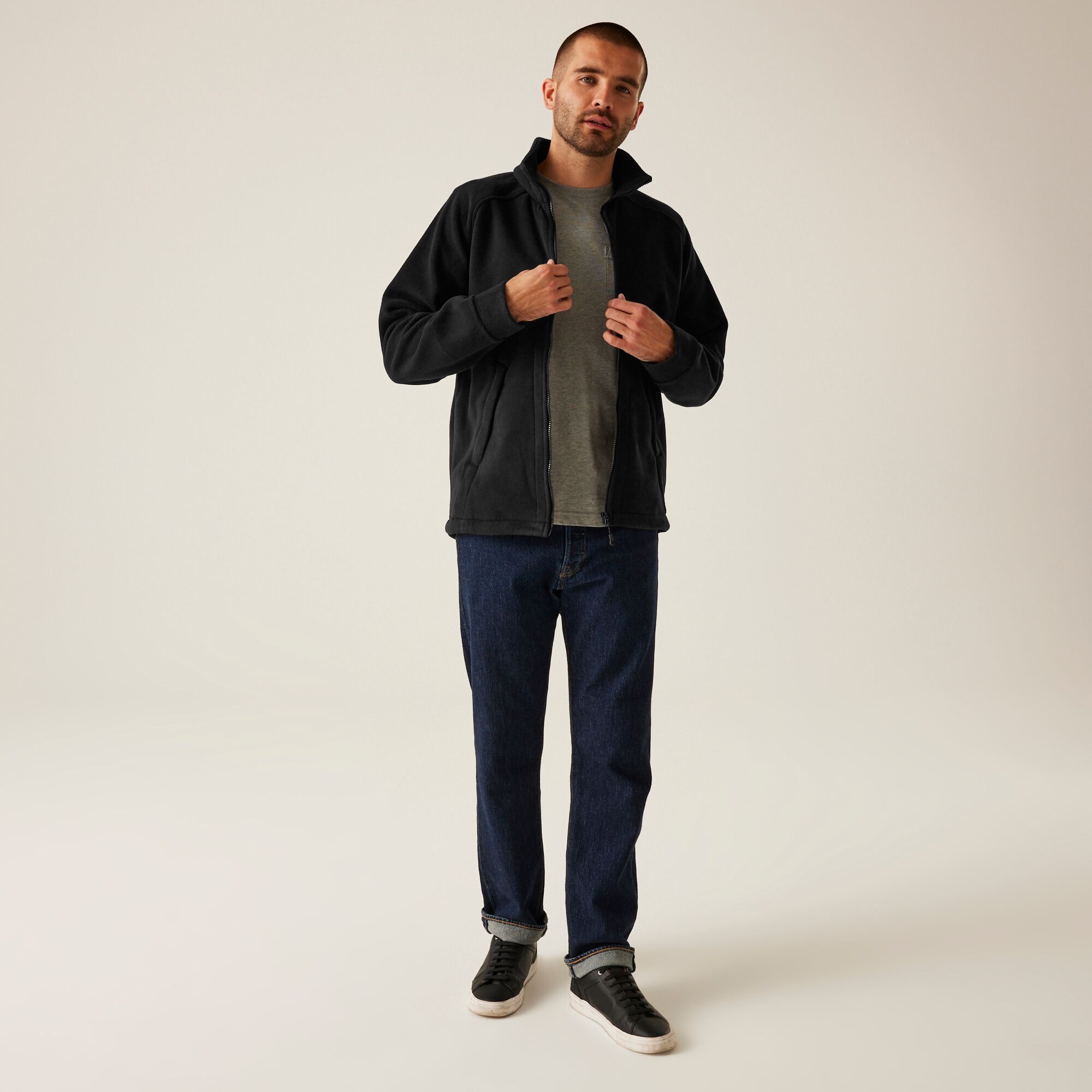 Men's Sigma Heavyweight Full Zip Fleece | Black