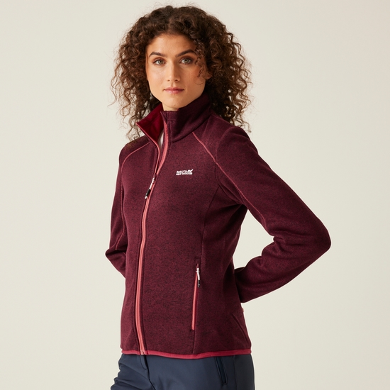 Women's Newhill Full Zip Fleece | Burgundy Rumba Red