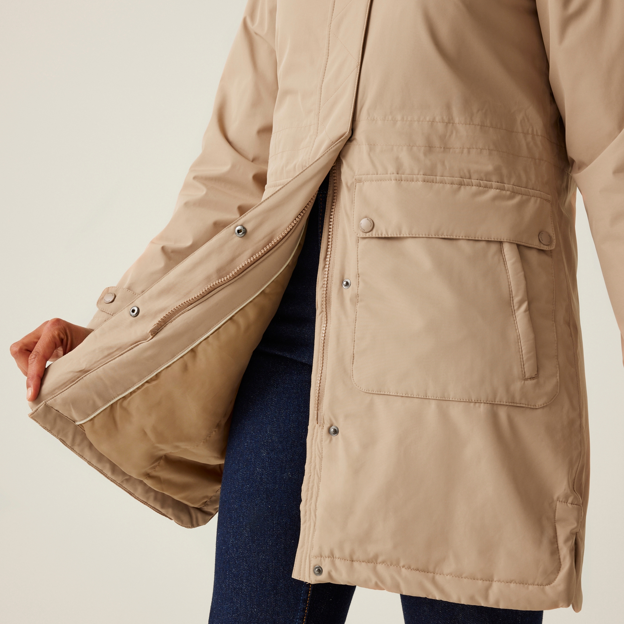 Women's Sabinka II Fur Trim Parka Jacket | Warm Taupe