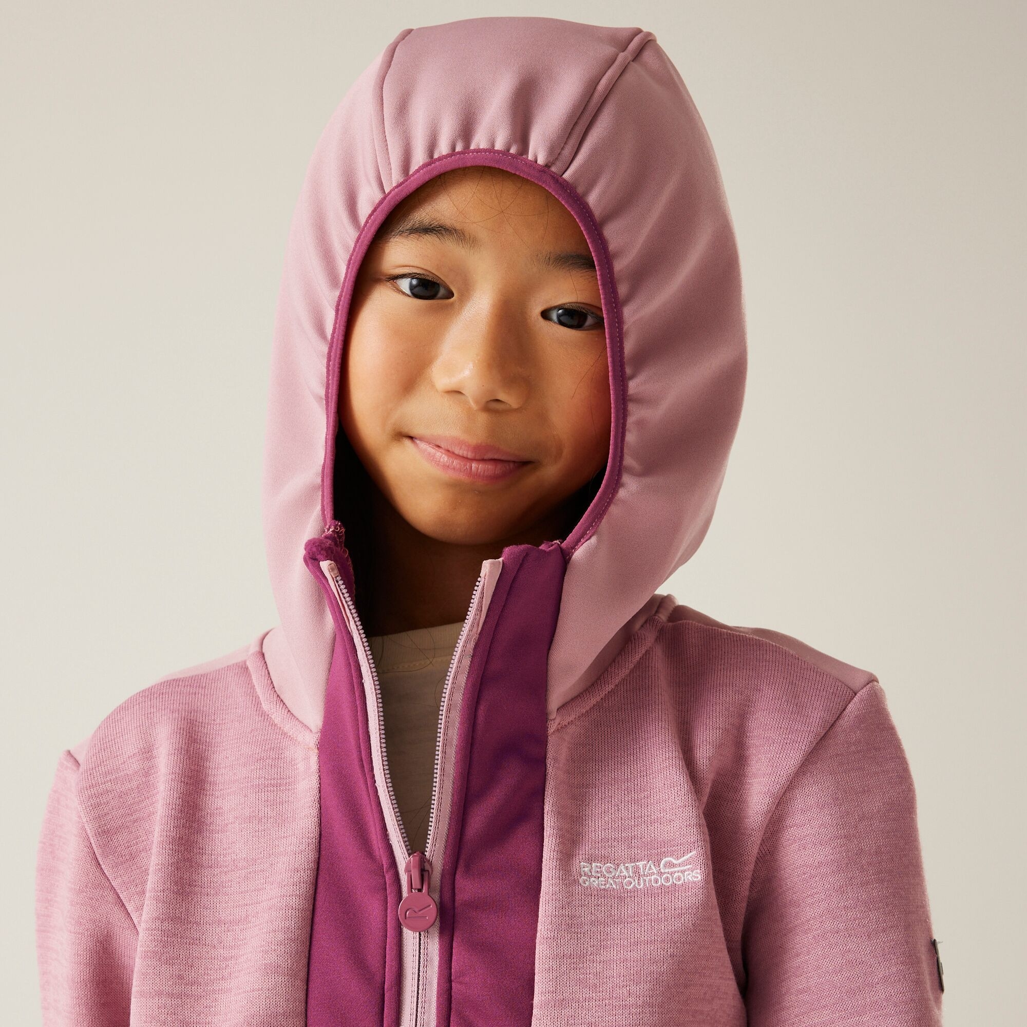 Kids' Dissolver X Full Zip Fleece | Beaujolais Lilas