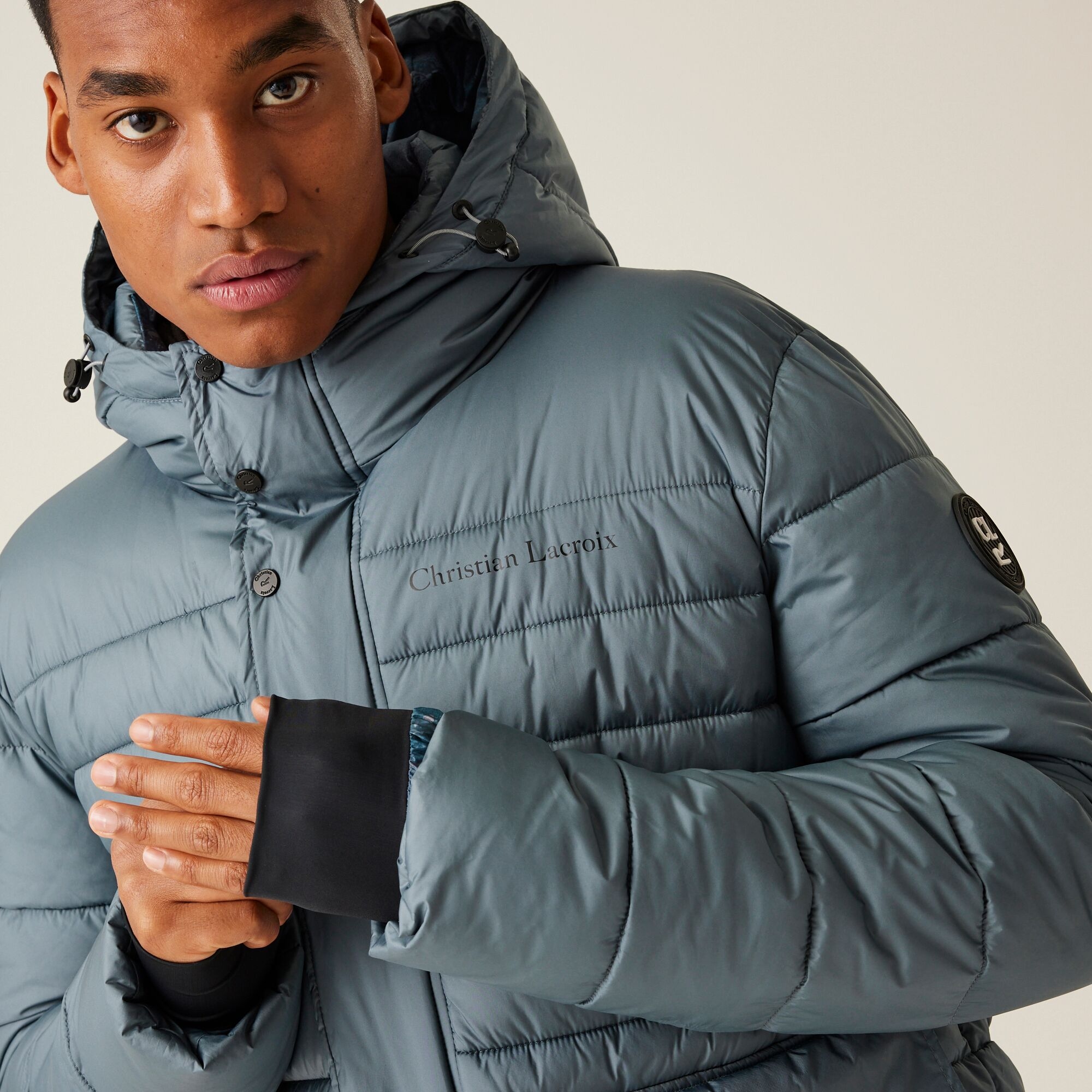 Christian Lacroix - Men's Collongues Long Padded Jacket | Stormy Weather