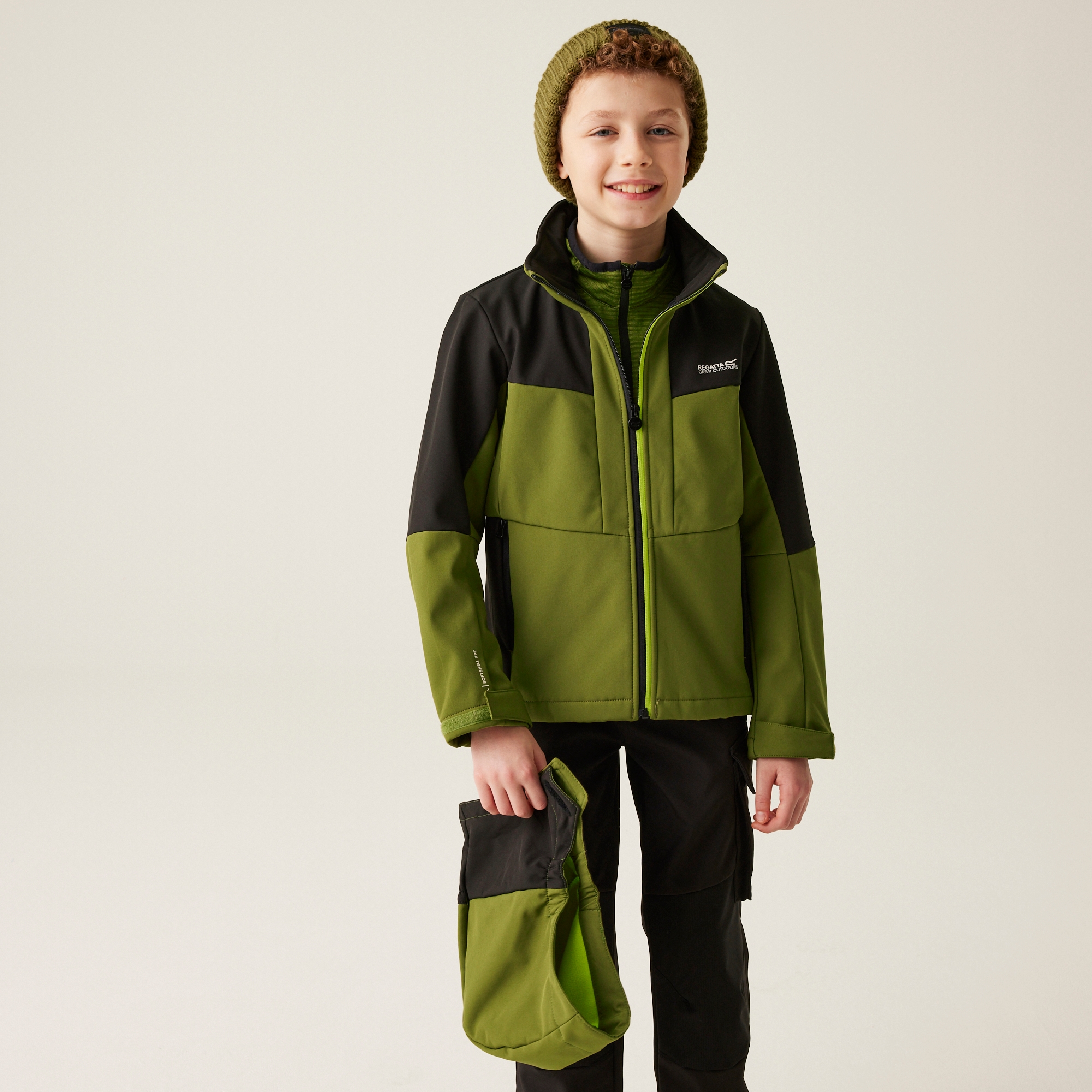 Kids' Haydenbury II Softshell Jacket | Nephrite Green Black