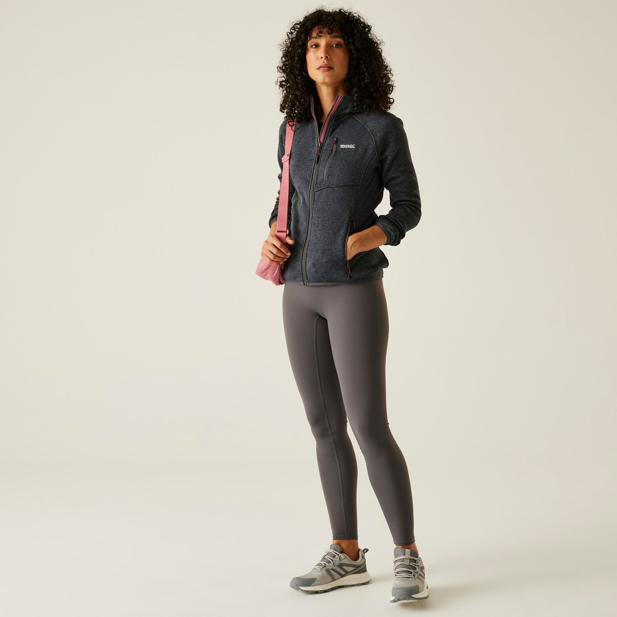 Women's Newhill II Hooded Fleece | Seal Grey Pop
