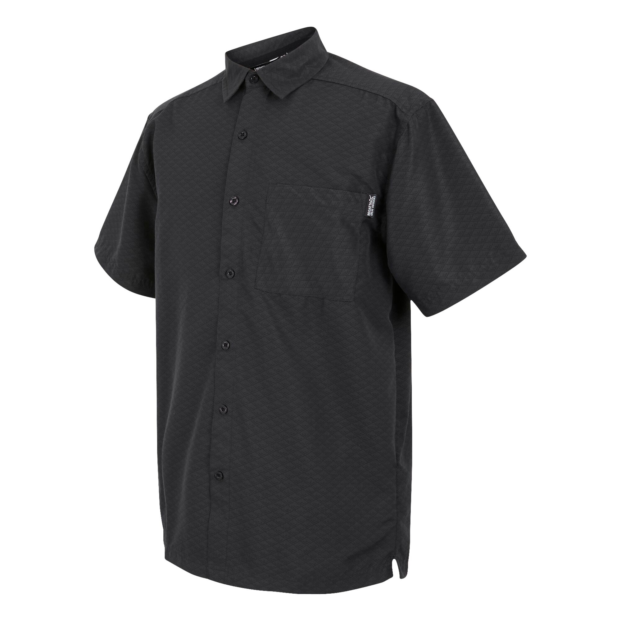 Men's Mindano IX Short Sleeve Shirt | Ash Triangle Print