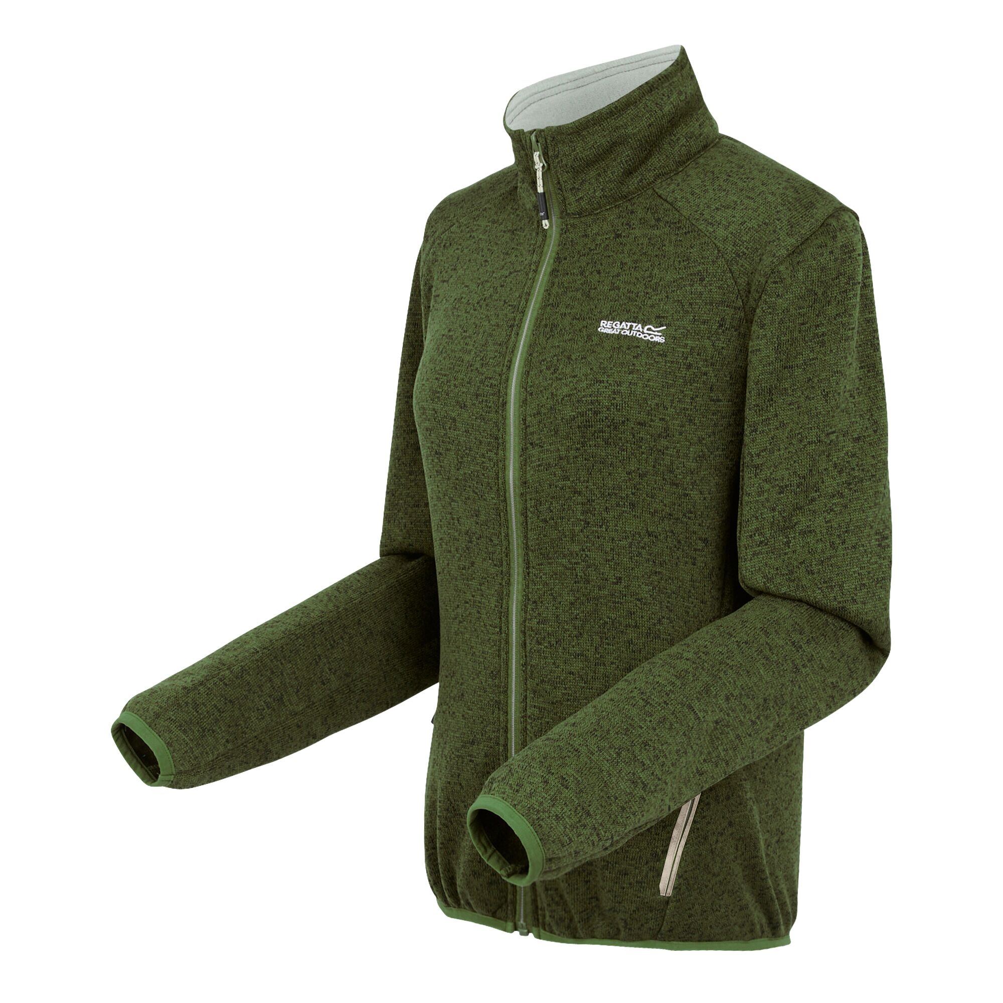 Women's Newhill II Full Zip Fleece | Nephrite Green Light Vanilla