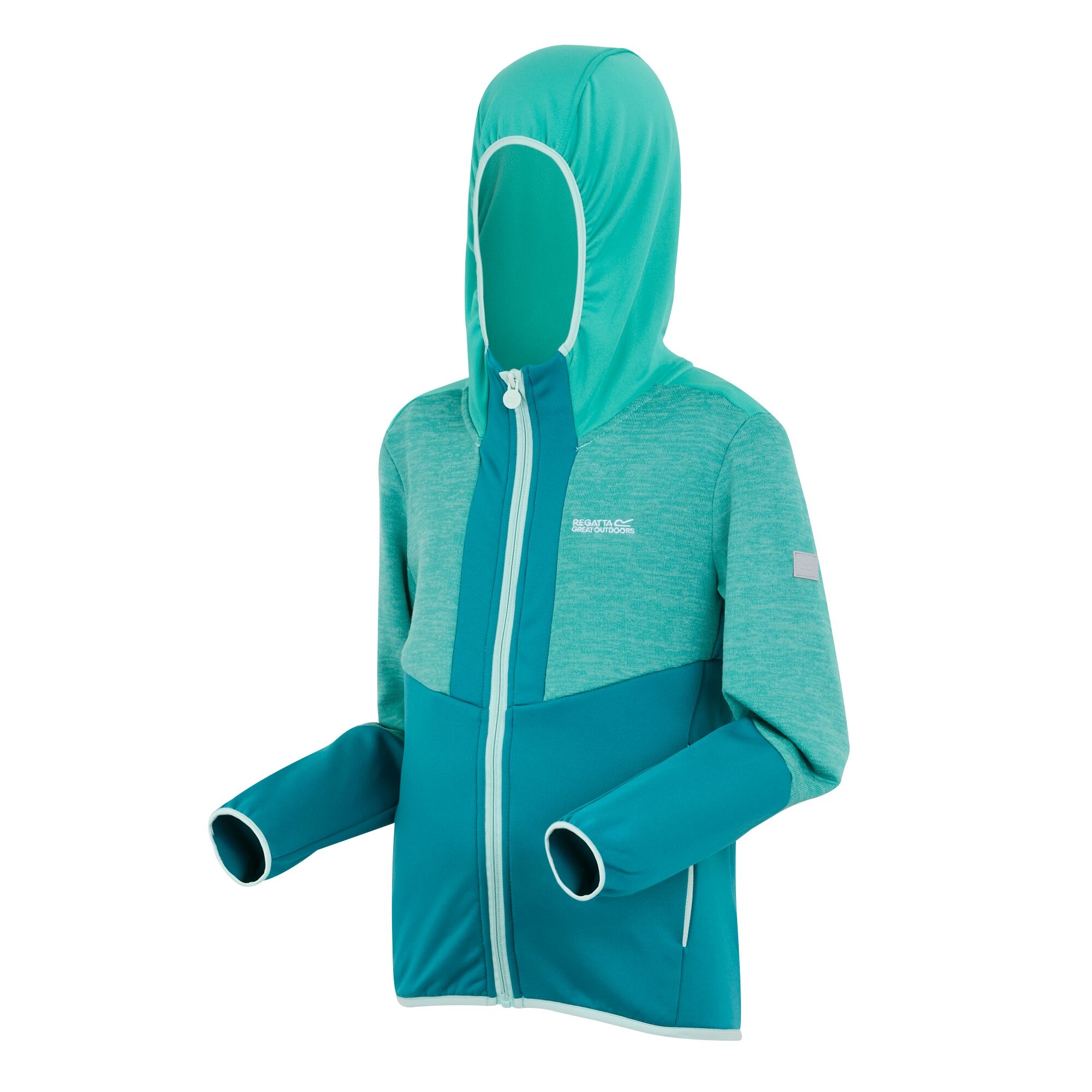 Kids' Dissolver X Full Zip Fleece | Exotic Plume Turquoise Icy Morn