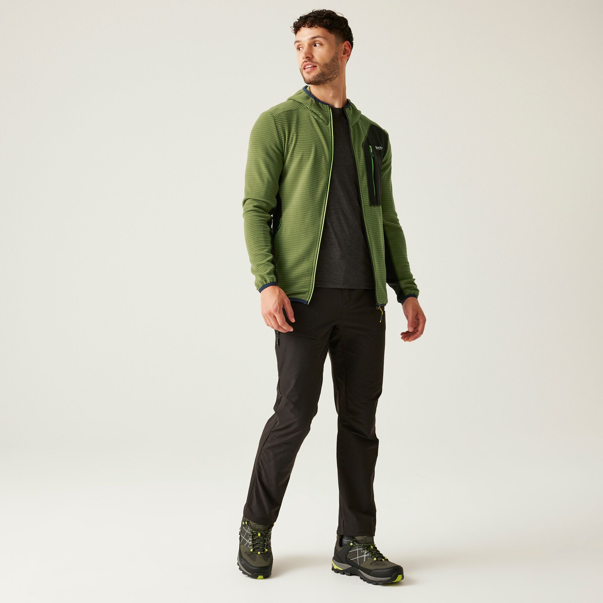 Men's Lakewright Full Zip Fleece | Nephrite Green Black
