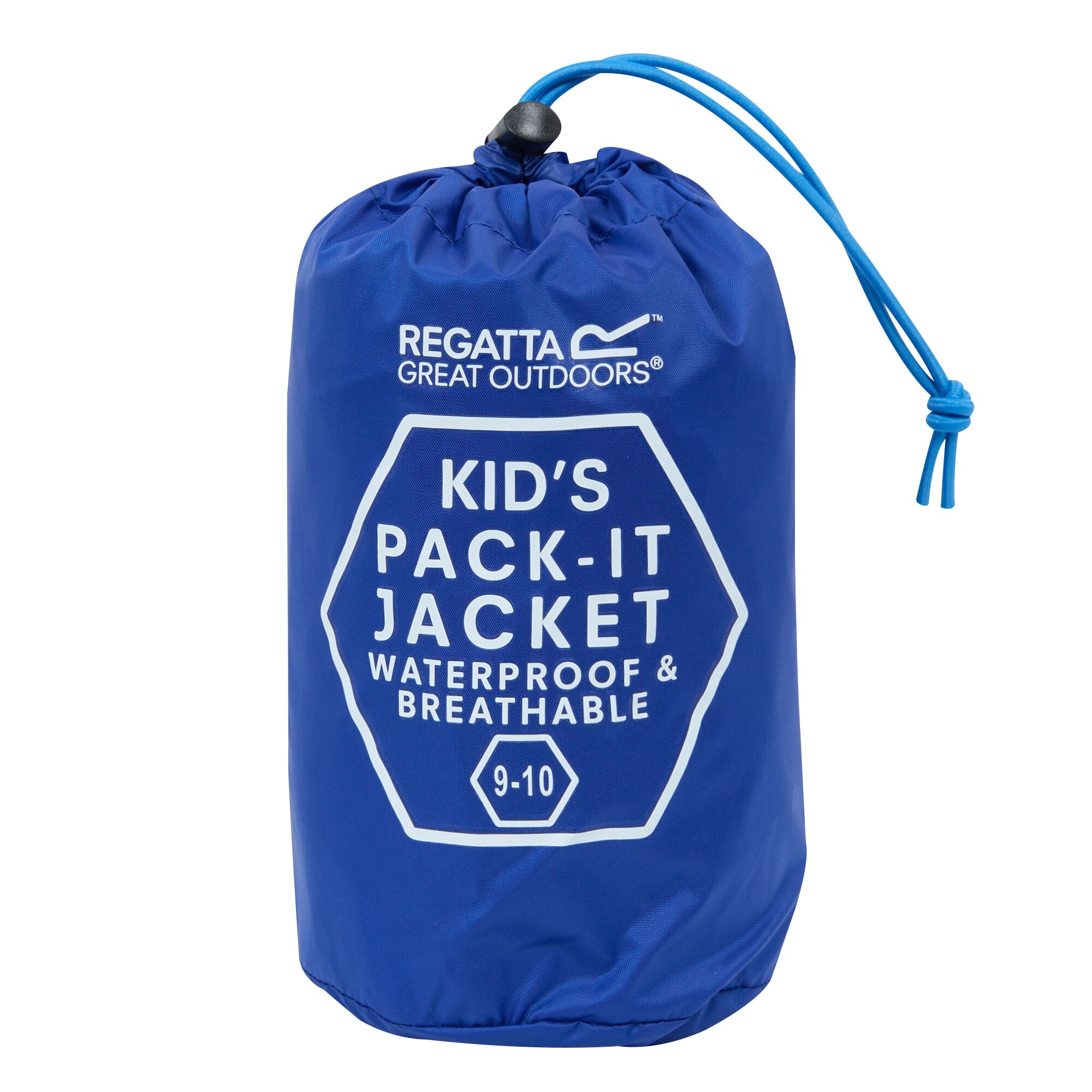 Kids' Pack It Waterproof Packaway Jacket | Olympian Blue Elysium Blue