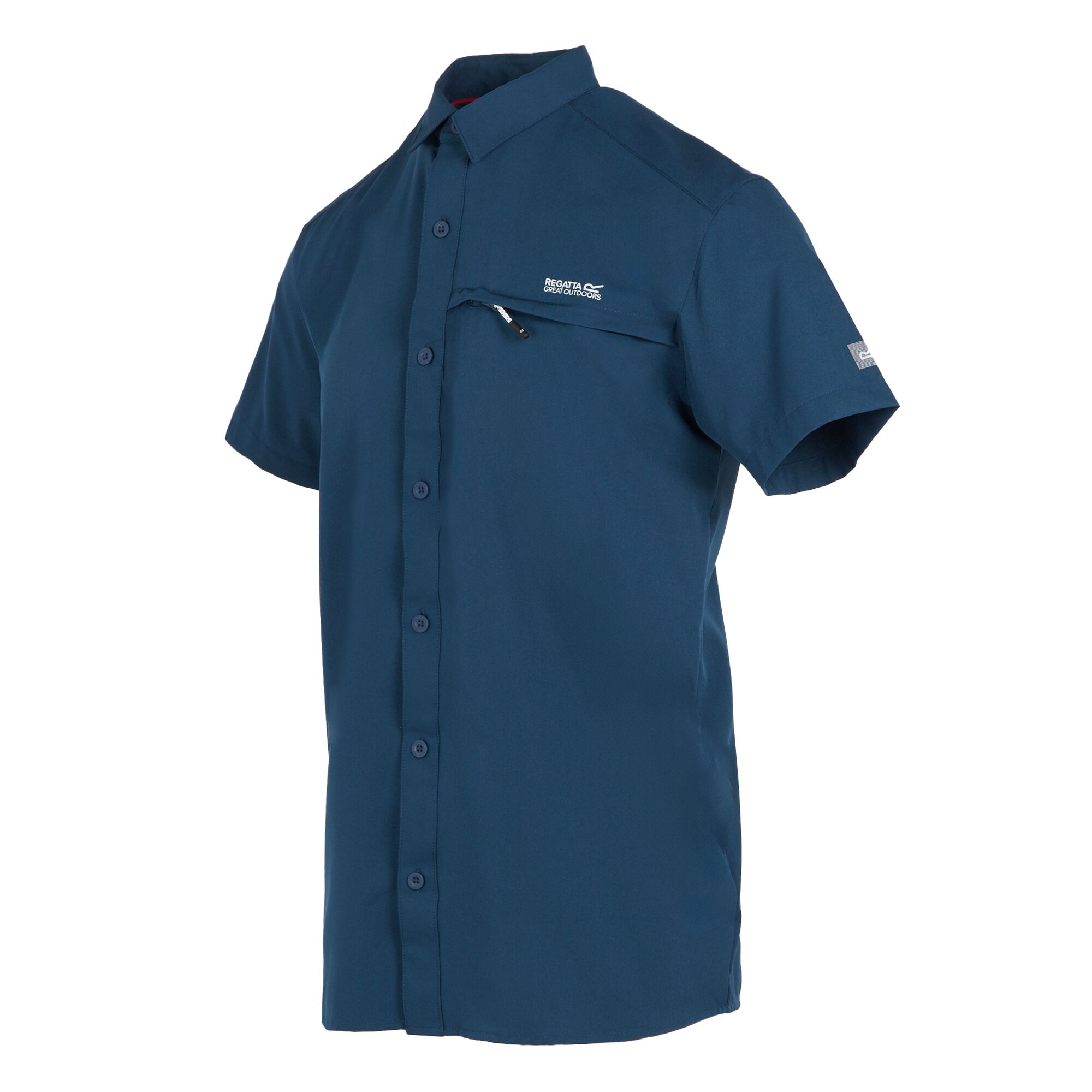 Men's Insect-Repellent Packaway Short Sleeve Shirt | Moonlight Denim