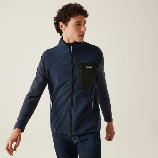 Men's Frankie Fleece Gilet | Black