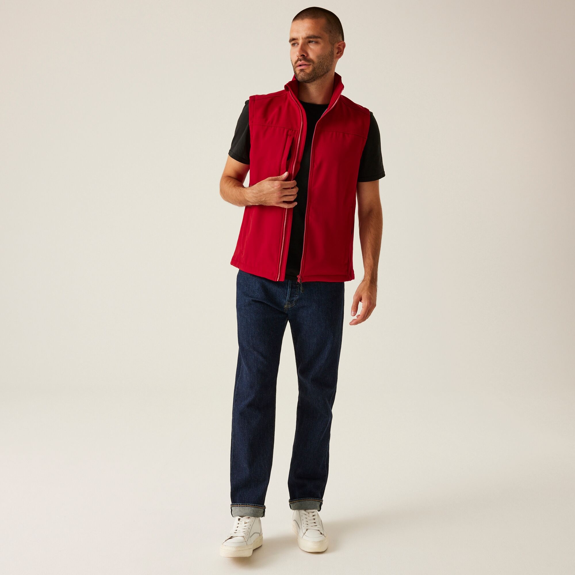 Men's Flux Softshell Bodywarmer | Classic Red