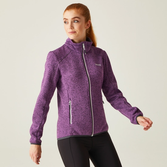 Women's Newhill Full Zip Fleece | Quiet Green Seal Grey
