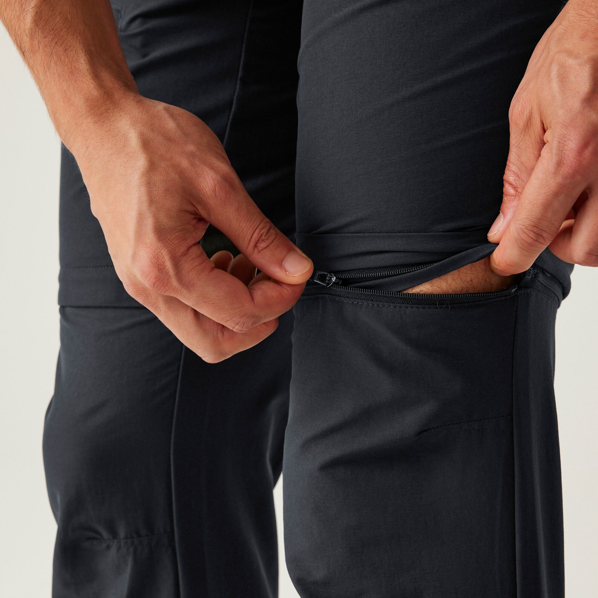 Men's Highton II Zip Off Walking Trousers | Ash