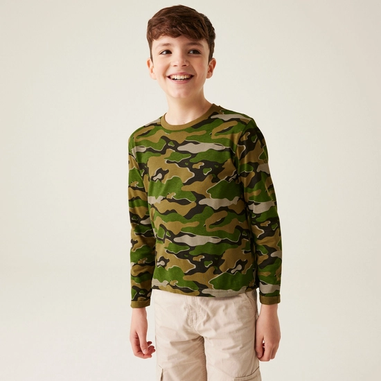 Kids' Wenbie III Graphic T-Shirt | Dusty Green Flower Mountain