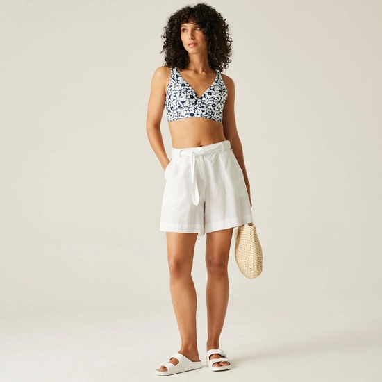Women's Paloma Bikini Top | Navy White Seeksucker Stripe