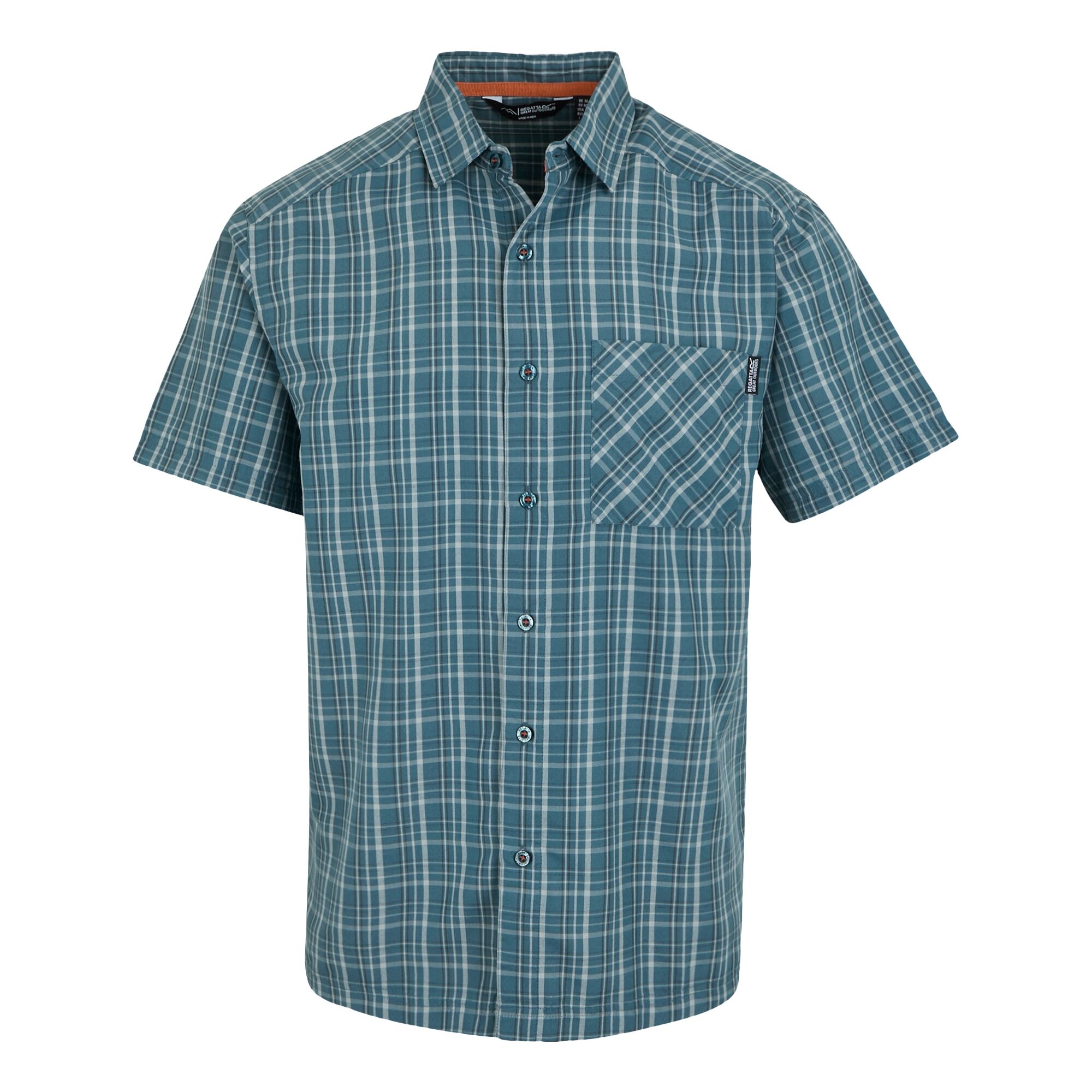 Men's Mindano IX Short Sleeve Shirt | Stormy Weather Iceberg Ash Check