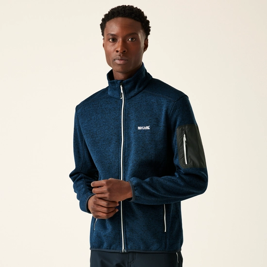 Men's Newhill Full Zip Fleece | Moroccan Blue Navy Fox