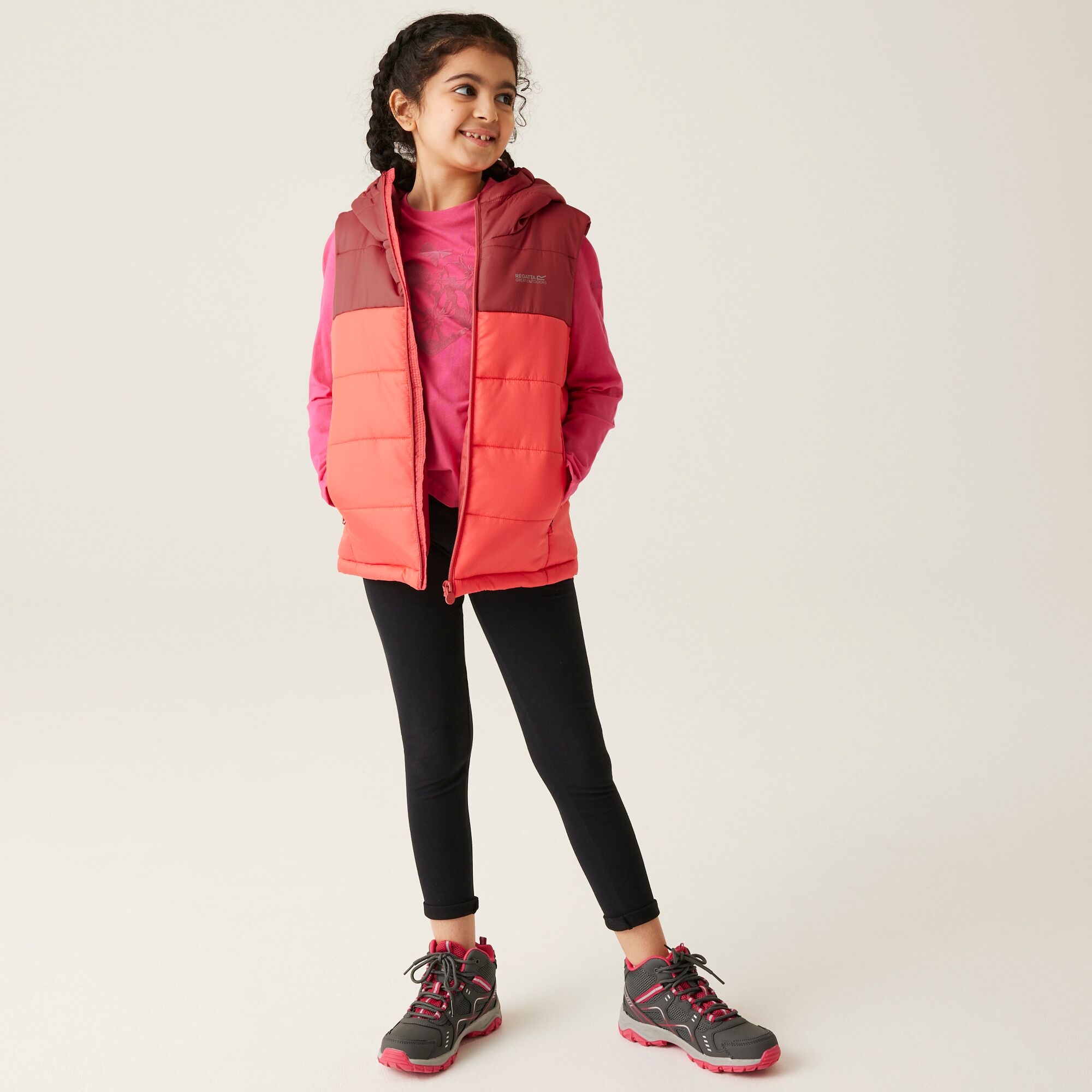 Kids' Lofthouse II Heavyweight Gilet | Mineral Red Red Sky