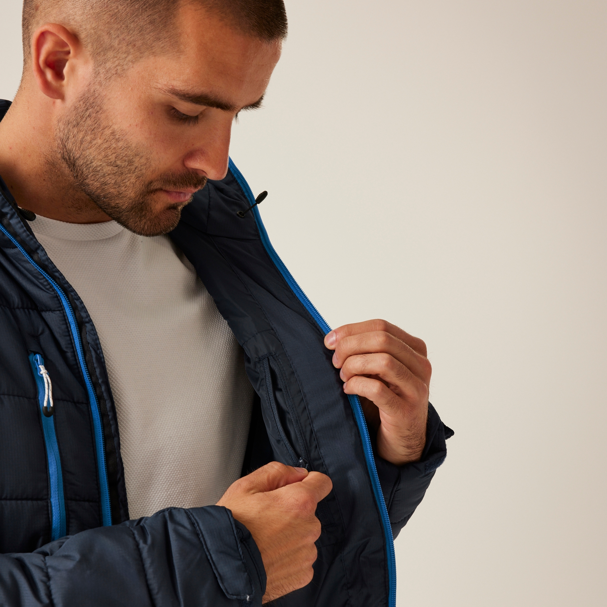 Men's Navigate Thermal Jacket | Navy French Blue