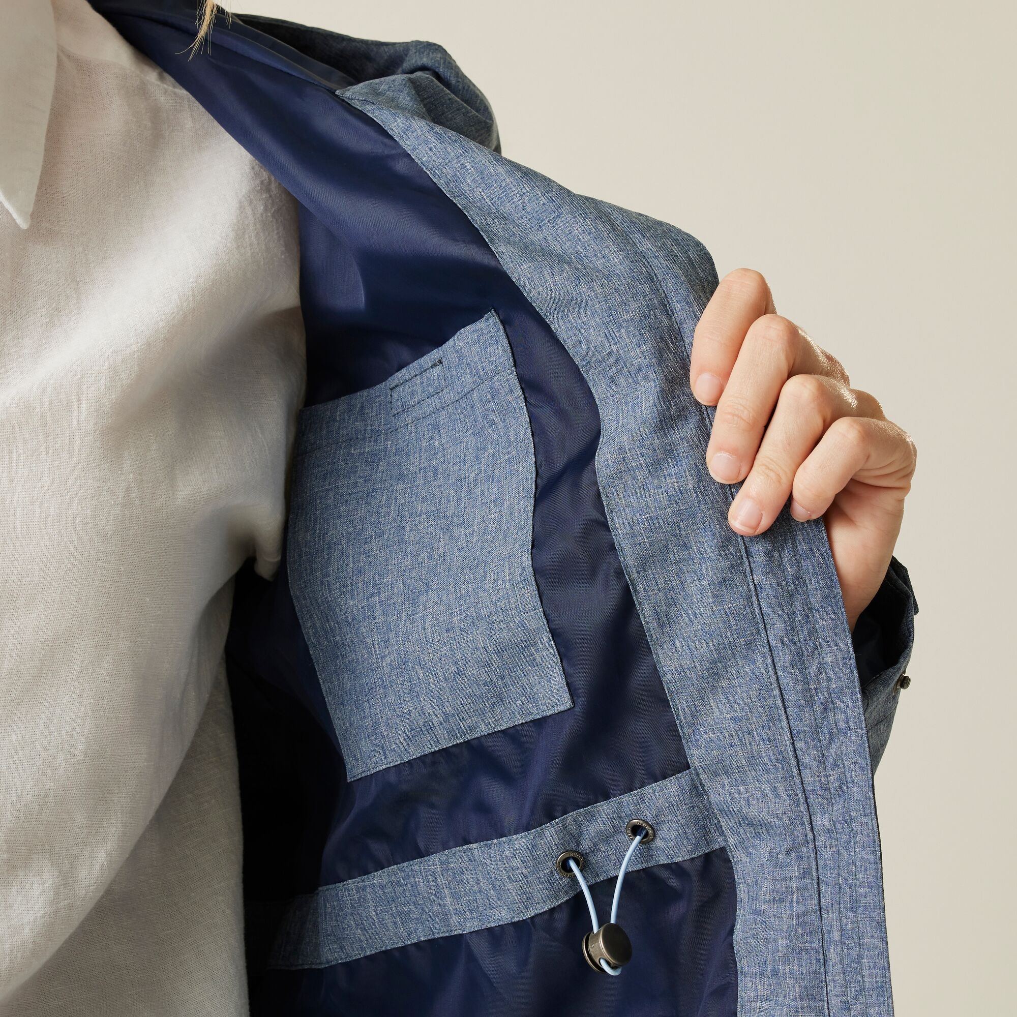 Women's Navaeh Waterproof Jacket | Chambray Dark Denim