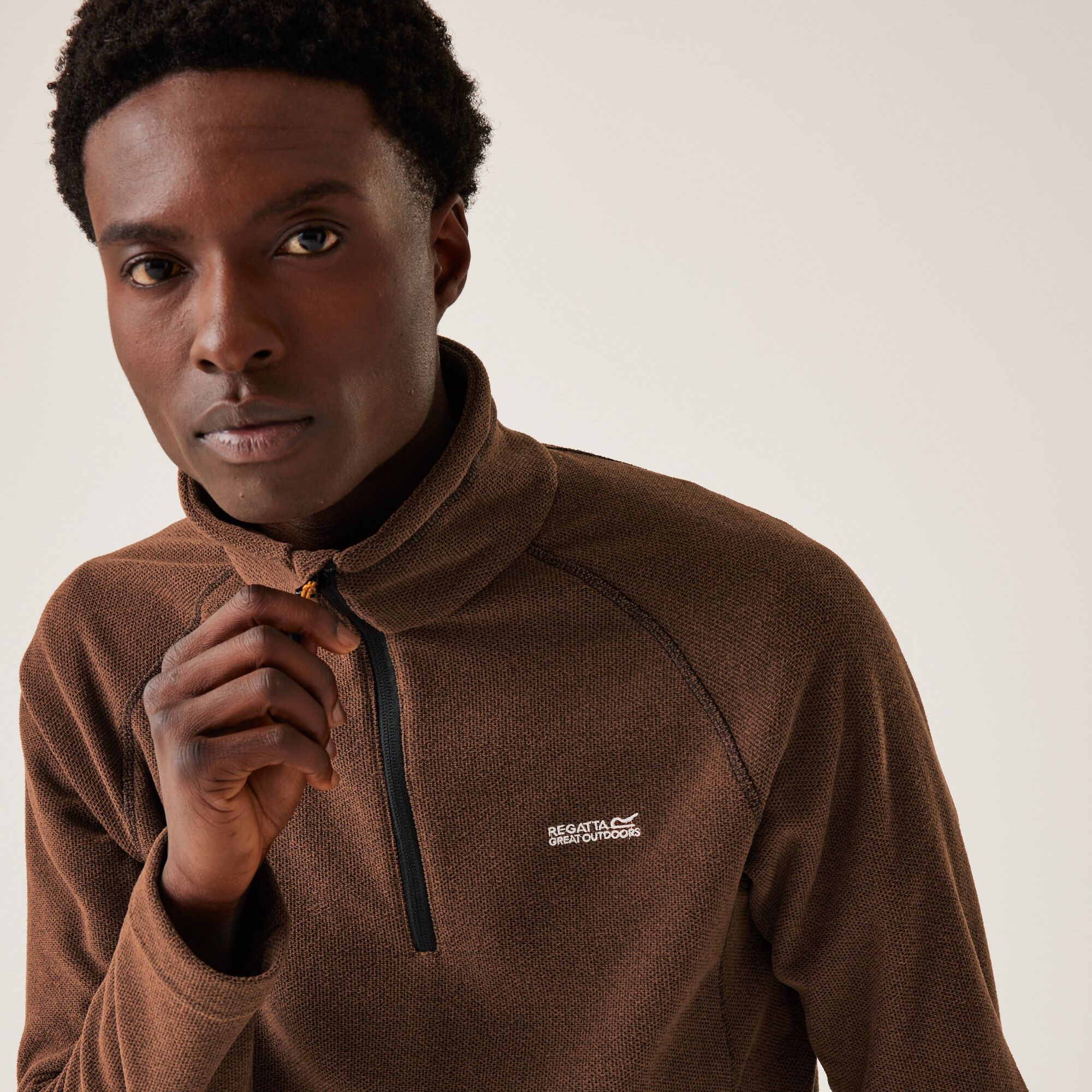 Men's Kenger Half Zip Midweight Fleece | Dark Brown