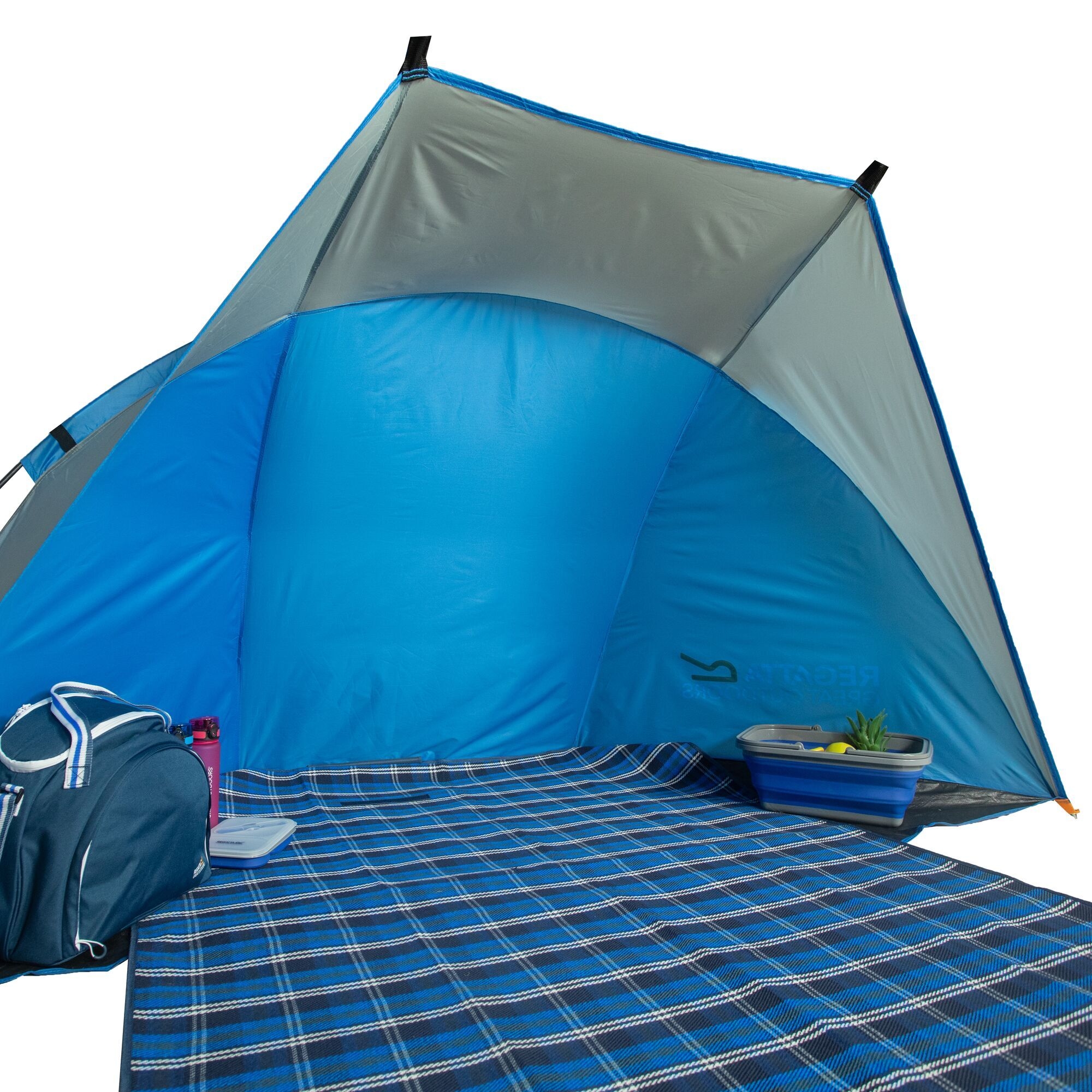 Tahiti Beach Shelter | Oxford Blue Seal Grey