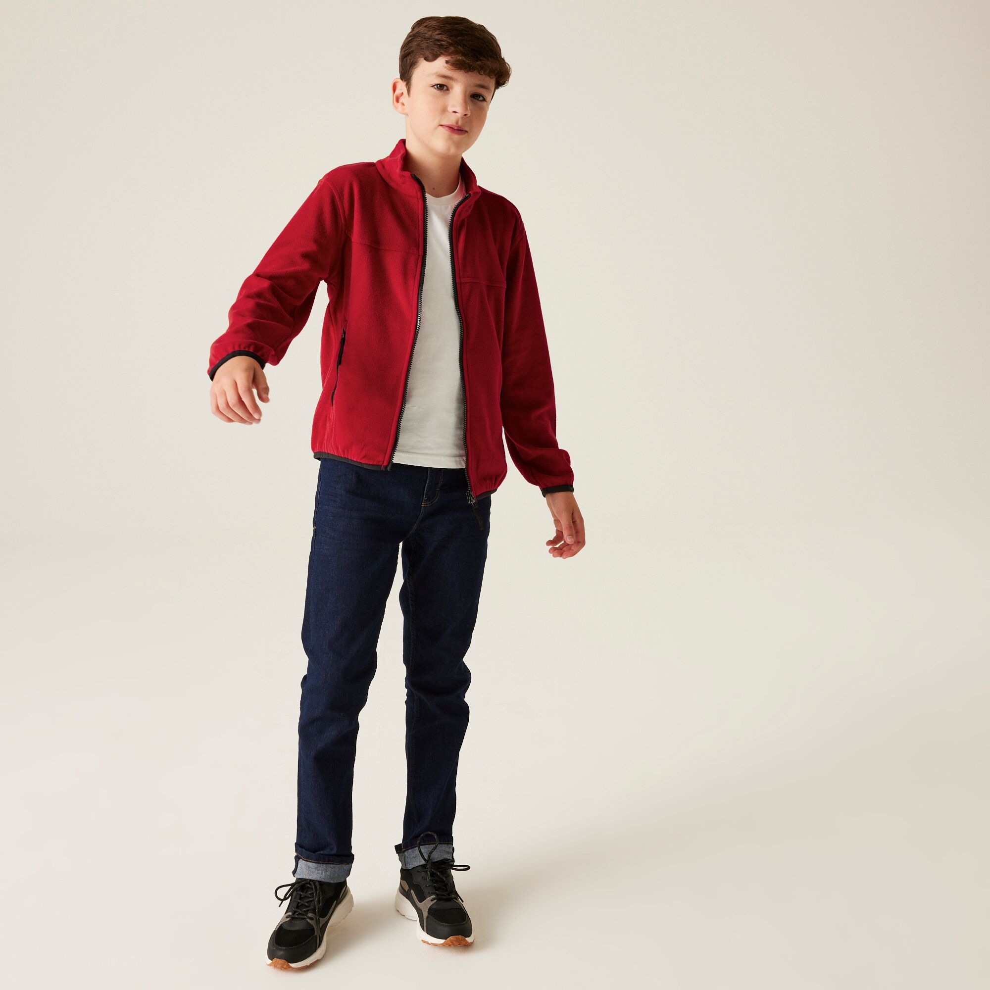 Kids' Full Zip Micro Fleece | Classic Red
