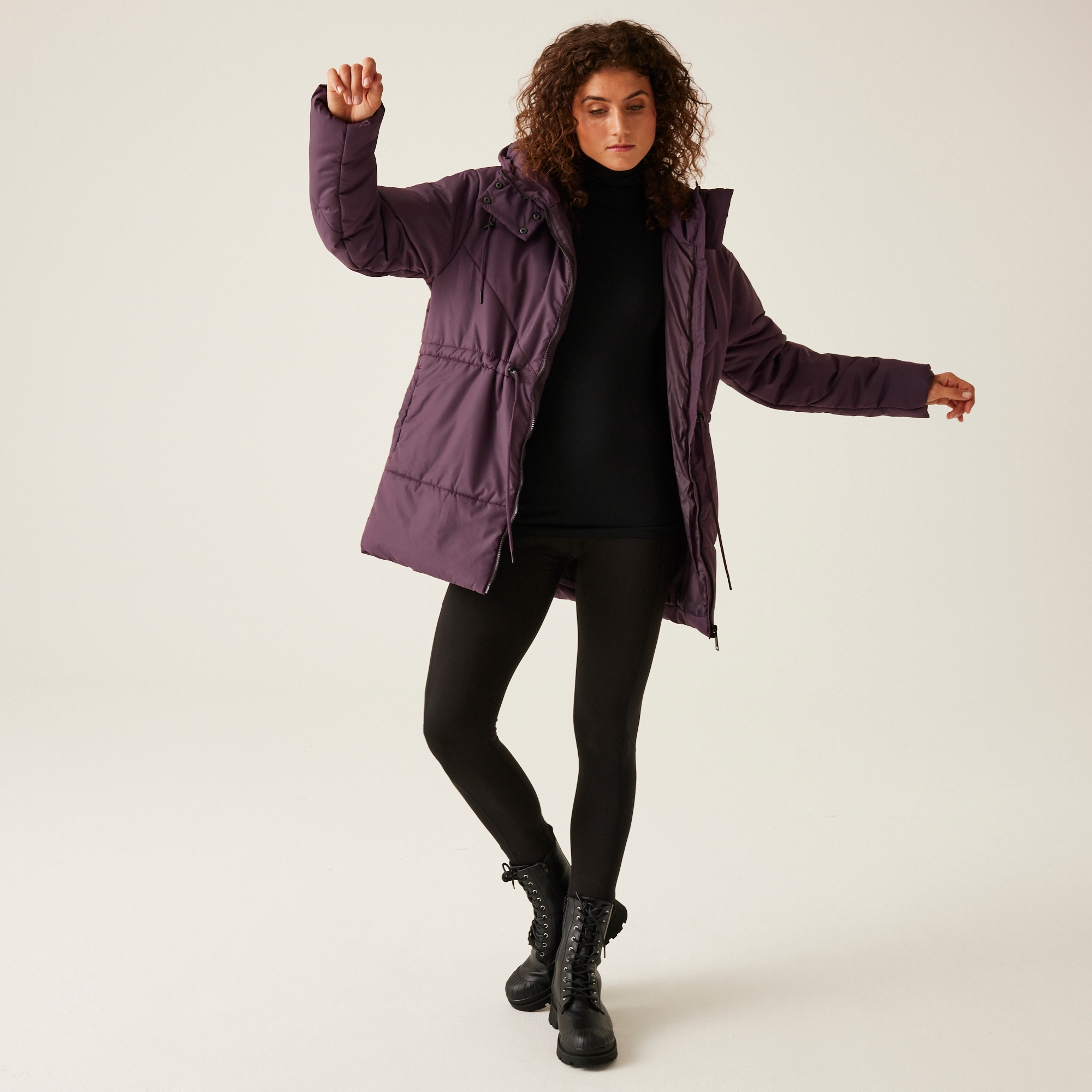 Women's Rurie Quilted Jacket | Deep Plum