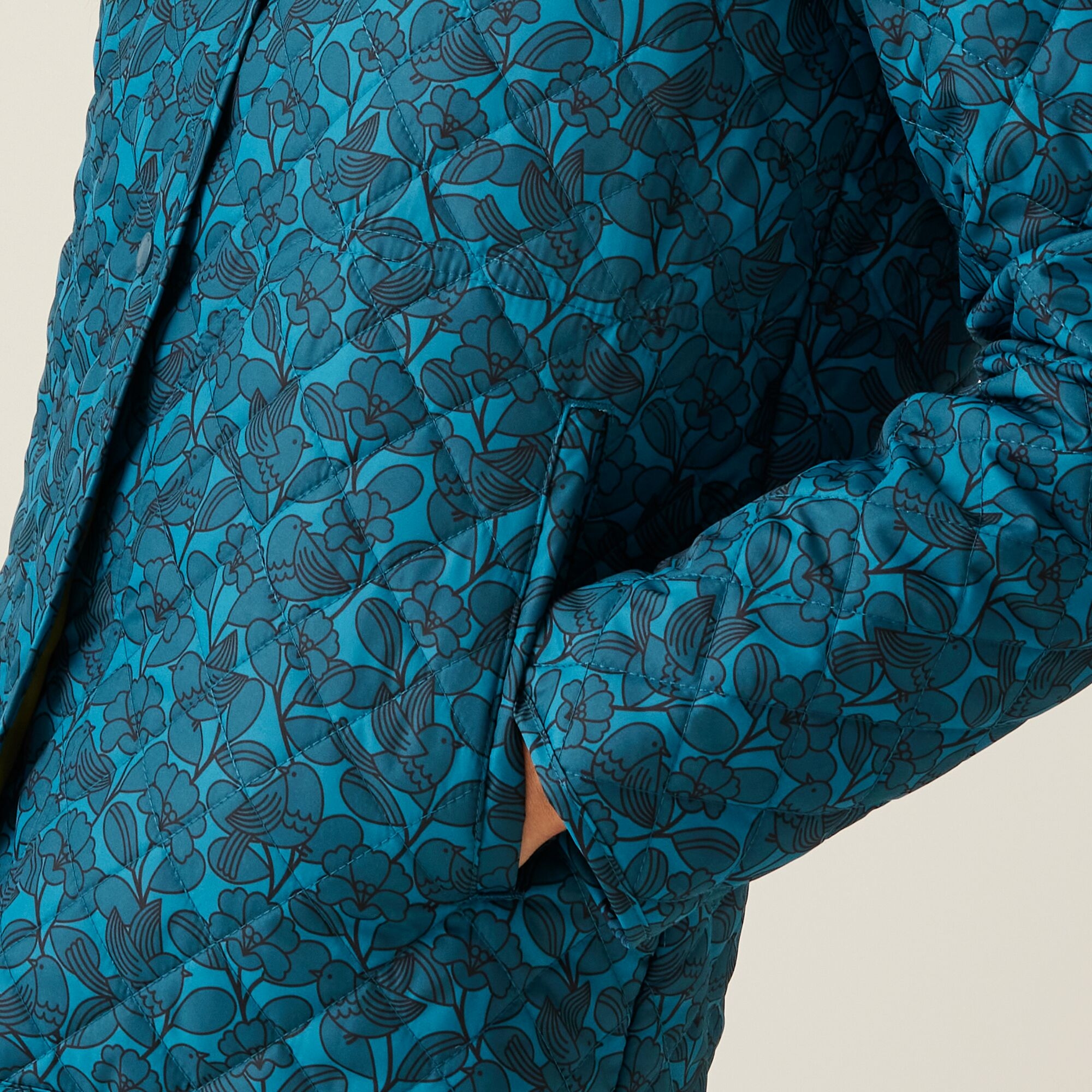 Orla Kiely Quilted Jacket | Birdy Blue