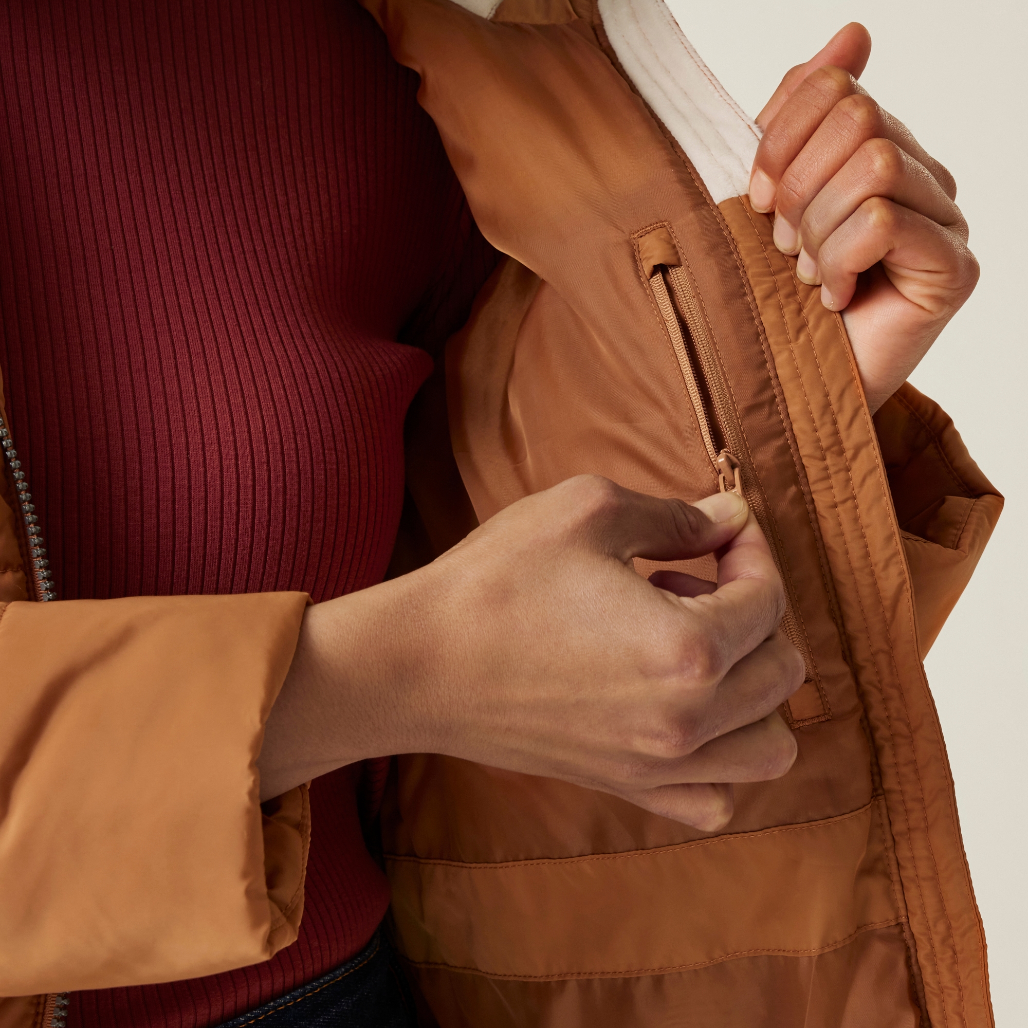 Women's Winnie Quilted Jacket | Bran Brown