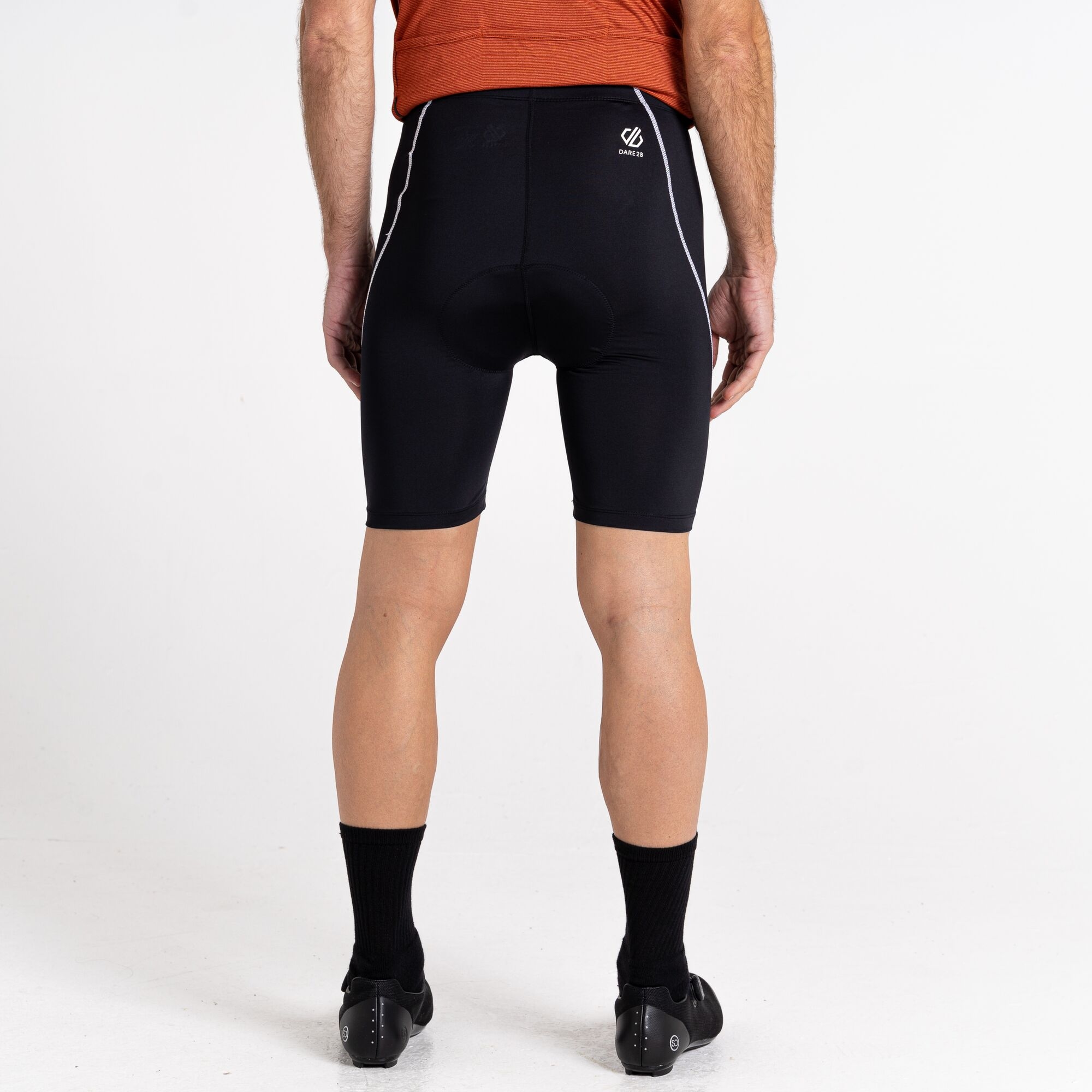 Men's Bold Reflective Cycling Shorts | Black & White