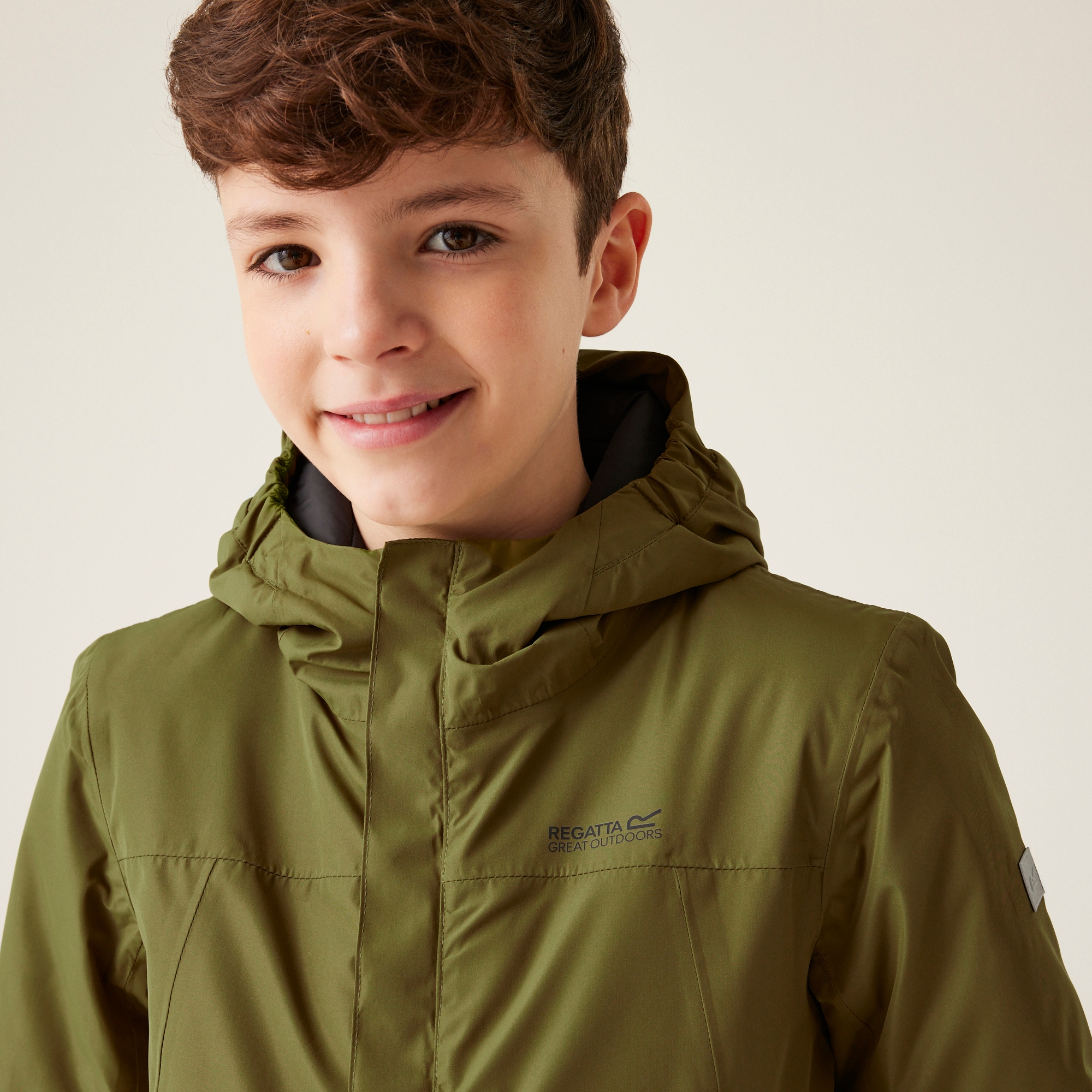 Kids' Farbank Waterproof Jacket | Nephrite Green Black