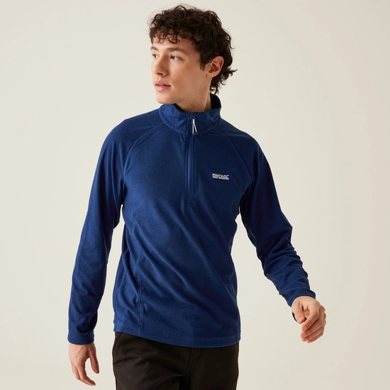 Men's Montes Lightweight Half Zip Fleece | Light Steel