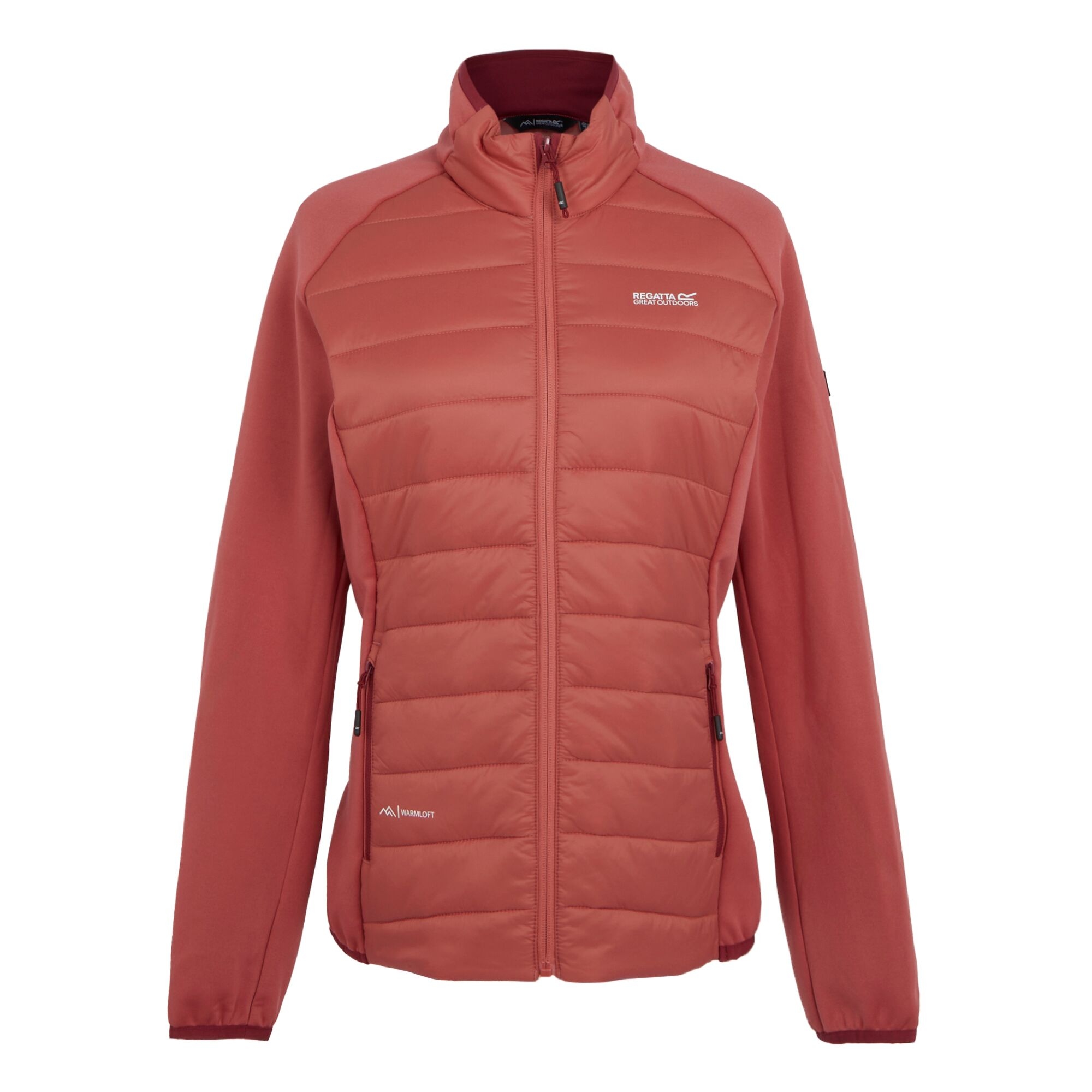 Women's Clumber V Hybrid Jacket | Mineral Red Rumba Red