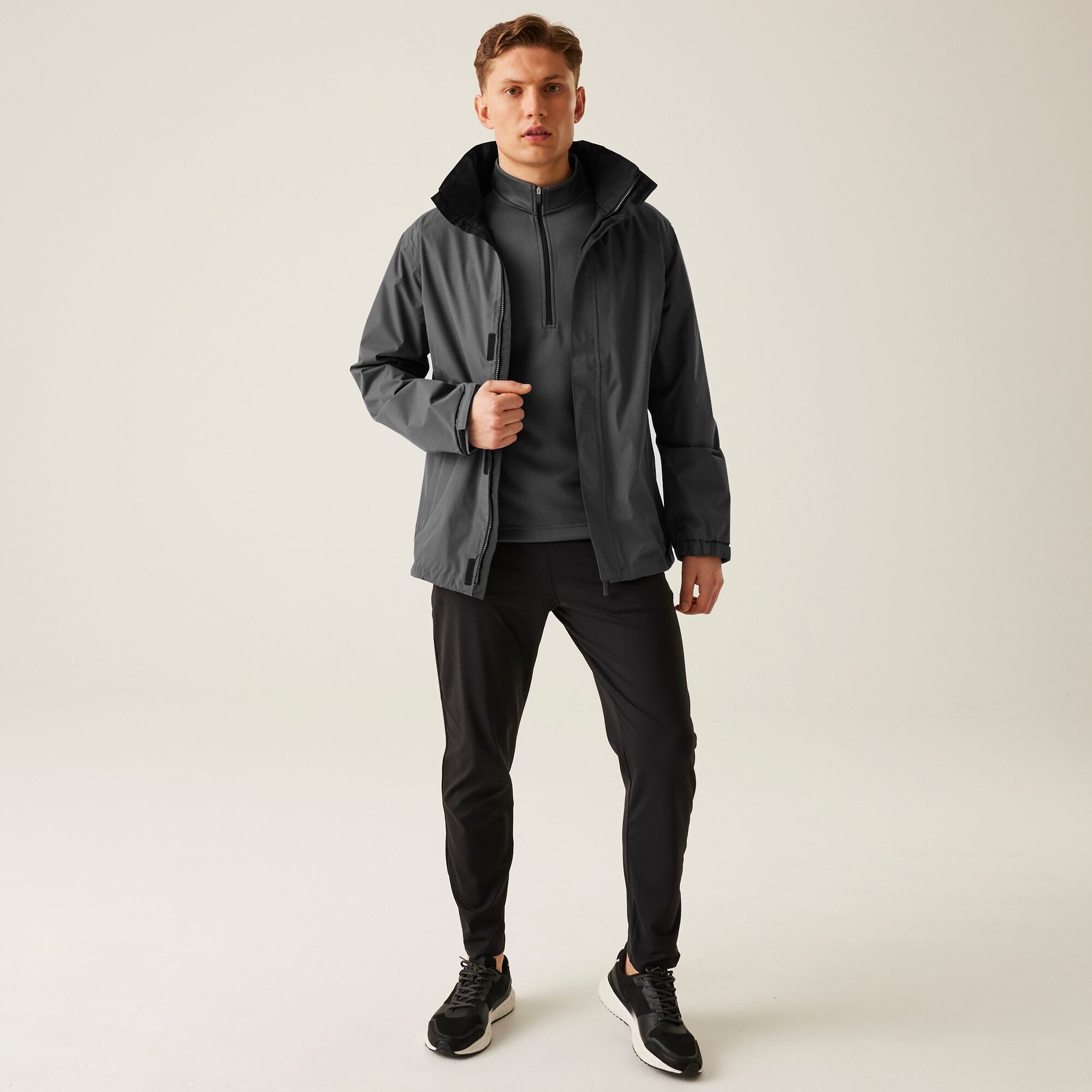 Men's Ardmore Shell Jacket | Seal Grey Black