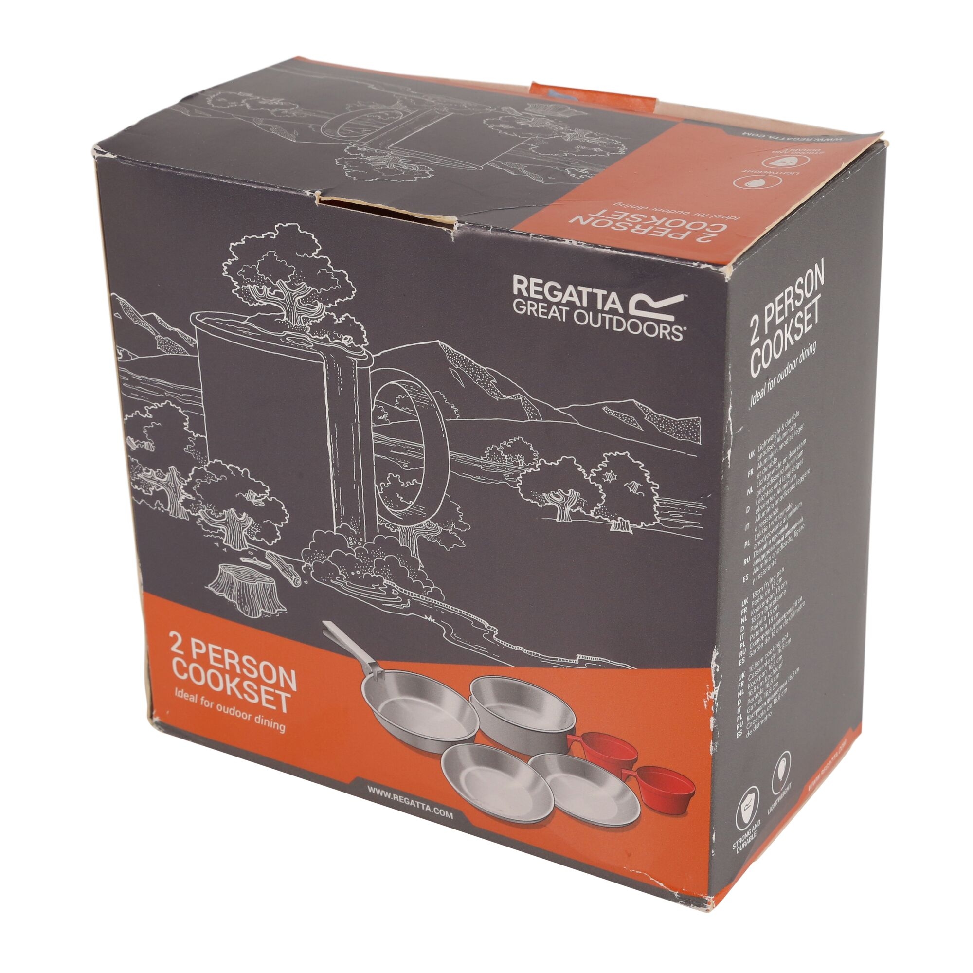 Compact Stainless Steel Cook Set with Storage Bag | Silver