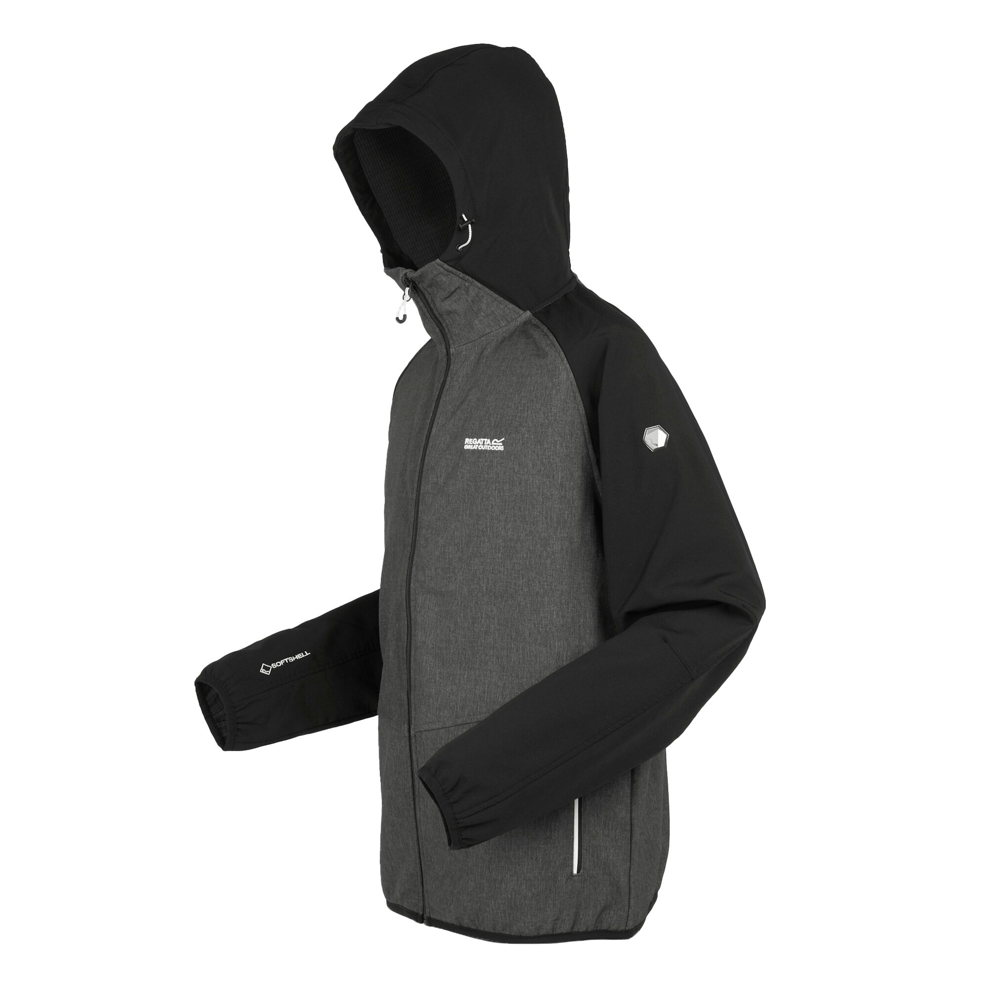 Men's Arec III Softshell Jacket | Ash Marl Black