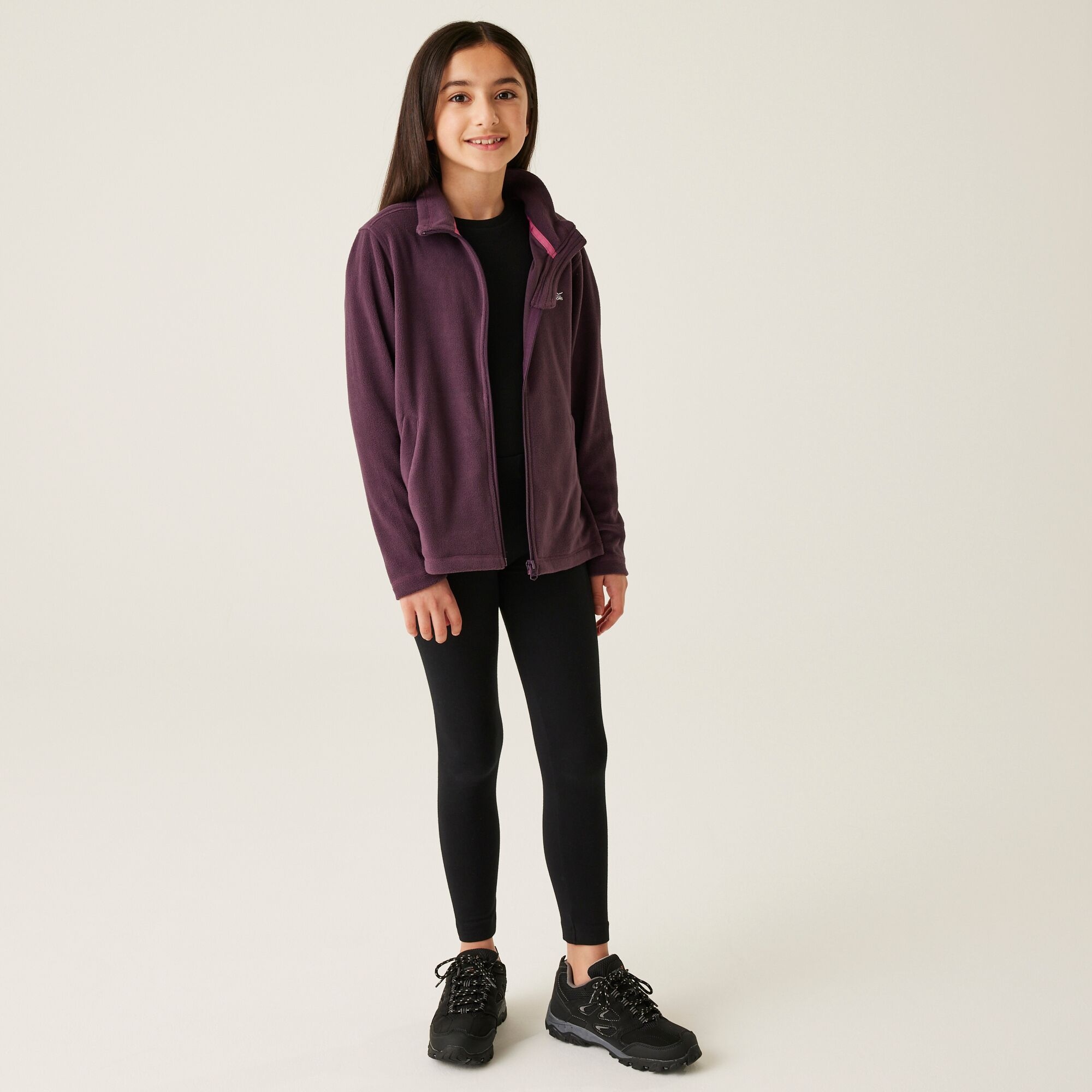 Kids' King II Full Zip Fleece | Deep Plum