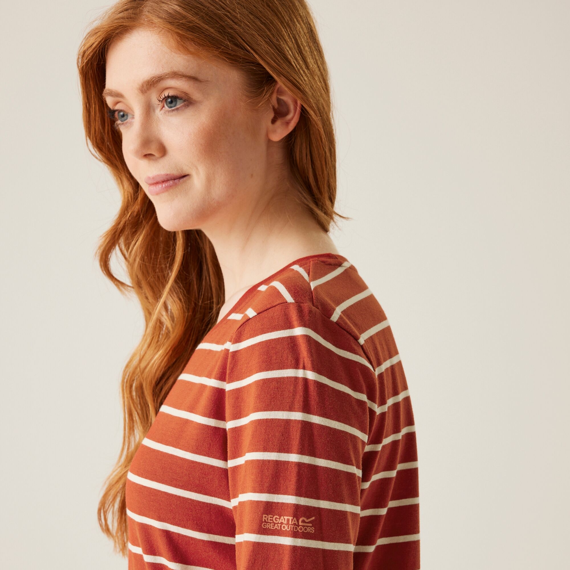Women's Federica II Long Sleeved T-Shirt | Red Ochre Light Vanilla
