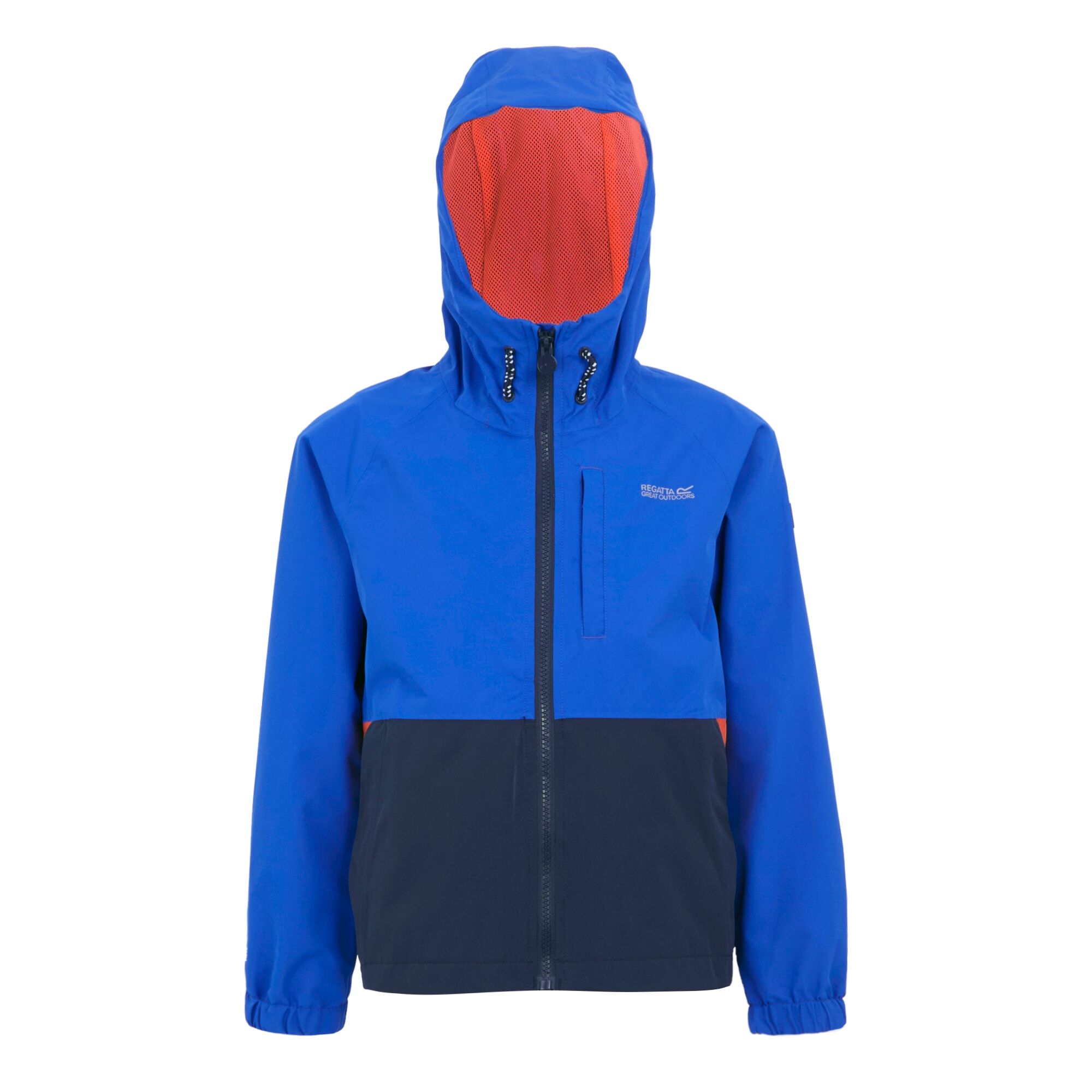 Kids' Hanleigh II Waterpoof Jacket | Olympian Blue Navy Tangerine Tango