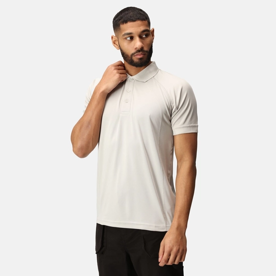 Men's Coolweave Wicking Polo Shirt | Silver Grey